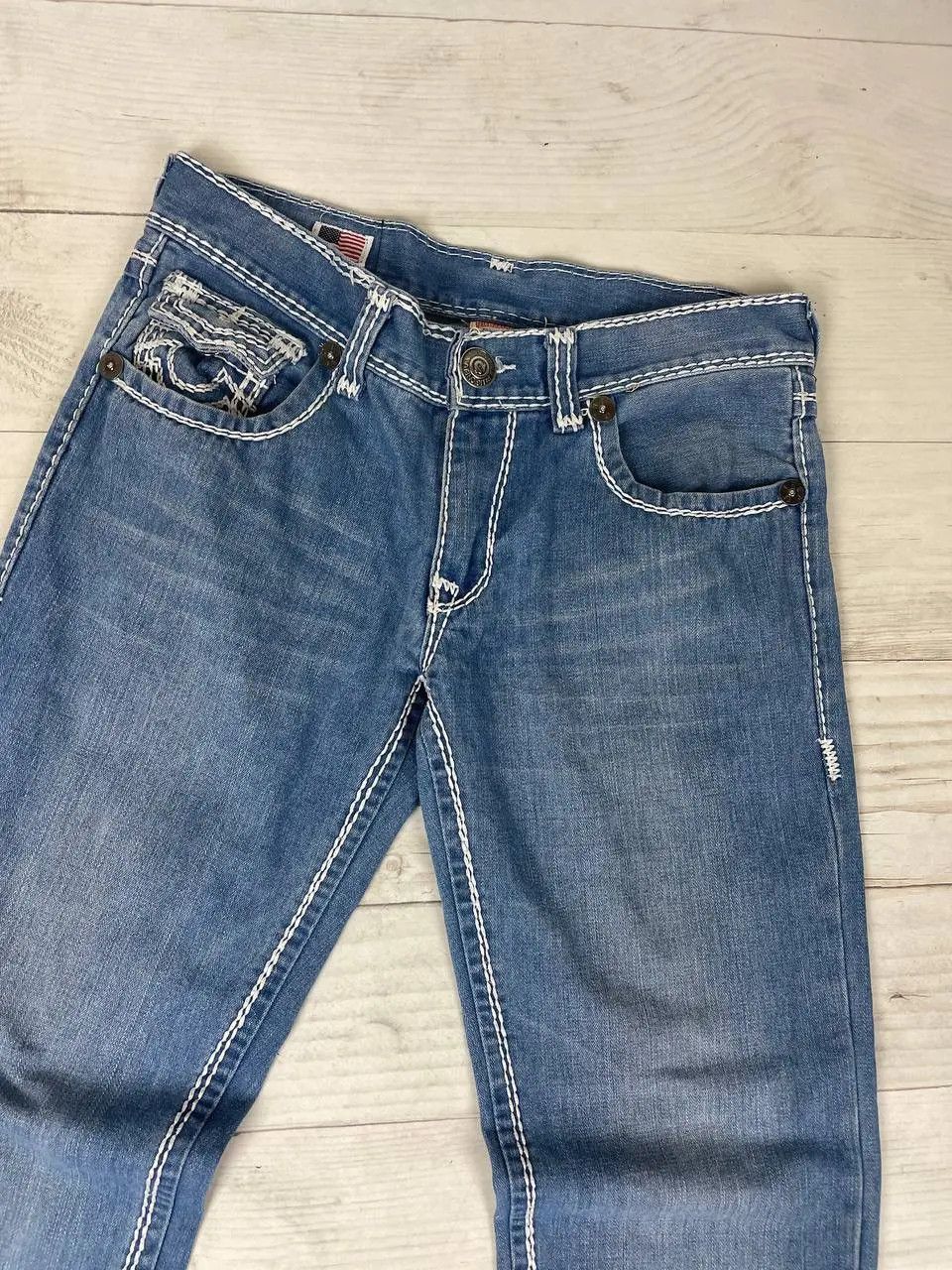 True Religion Vintage True Religion Straight Denim Jeans Japan Baggy 90s Size US 32 / EU 48 - 10 Thumbnail