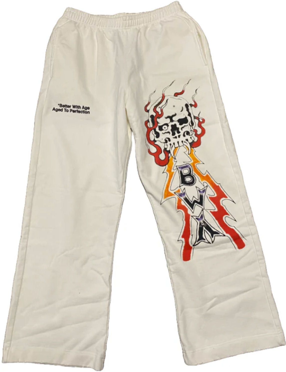 Better With Age Lightning Skull Sweats White Size US 36 / EU 52 - 1 Preview