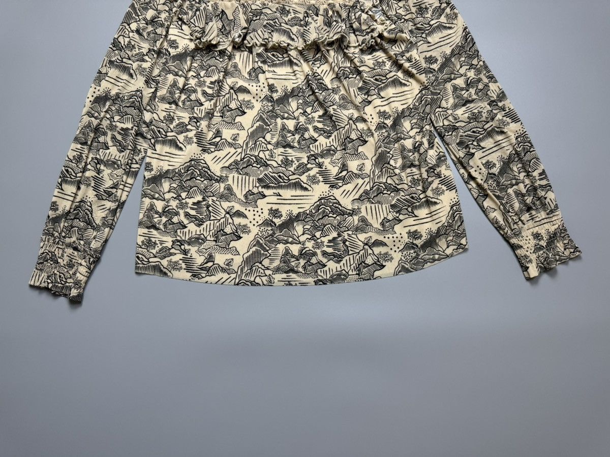 Vivienne Tam Vivienne Tam - Landscape Ruffle High Collar Mesh Size S / US 4 / IT 40 - 4 Thumbnail