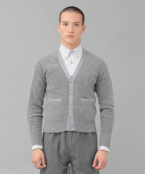 Thom Browne x KOE cardigan knit sweater