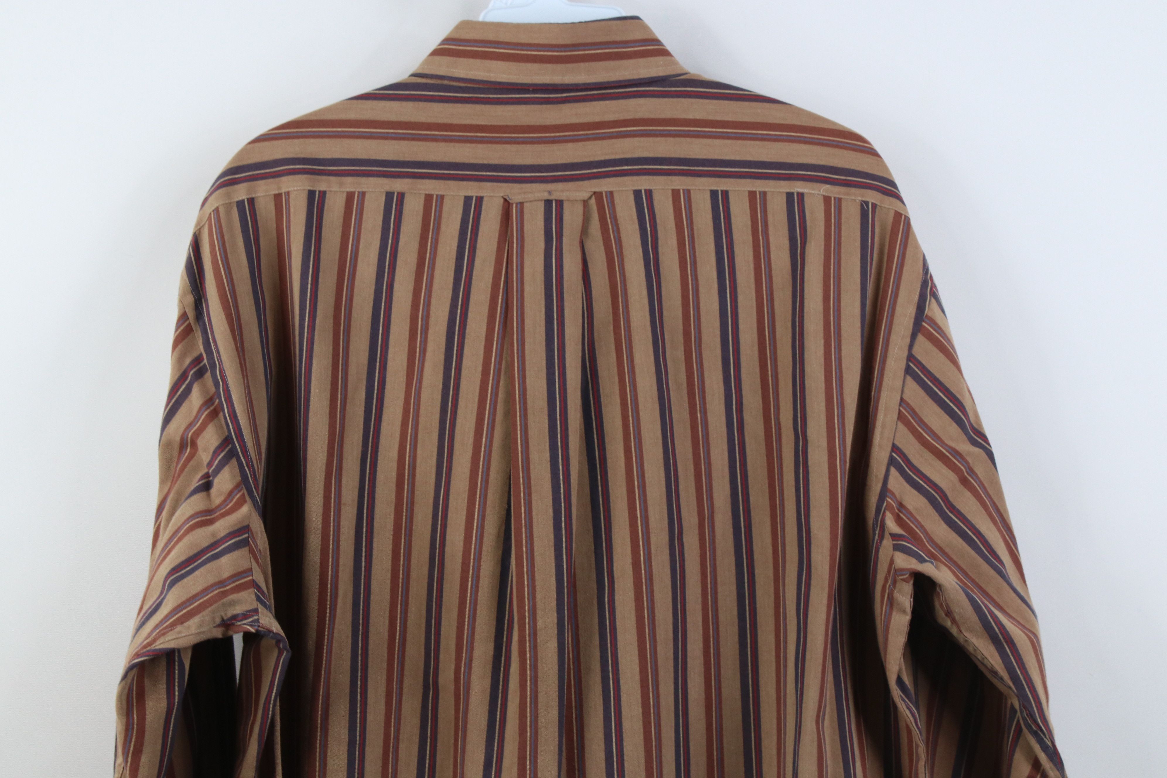 Vintage Vintage 90s Streetwear Striped Collared Button Down Shirt Size US XL / EU 56 / 4 - 10 Thumbnail