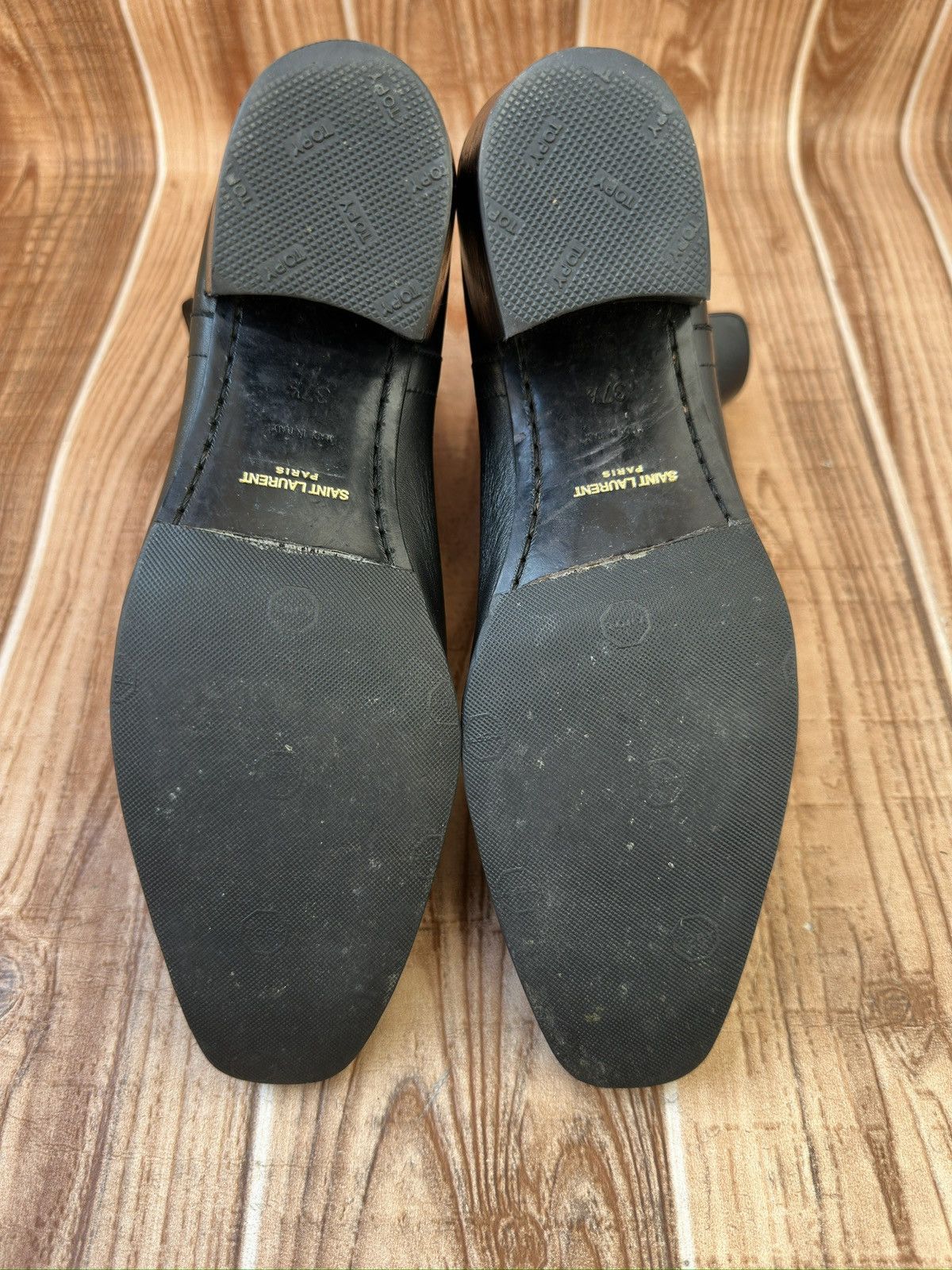 Saint Laurent Paris × Yves Saint Laurent Saint Laurent Leather Cowboy Boots Size US 7.5 / IT 37.5 - 11 Thumbnail