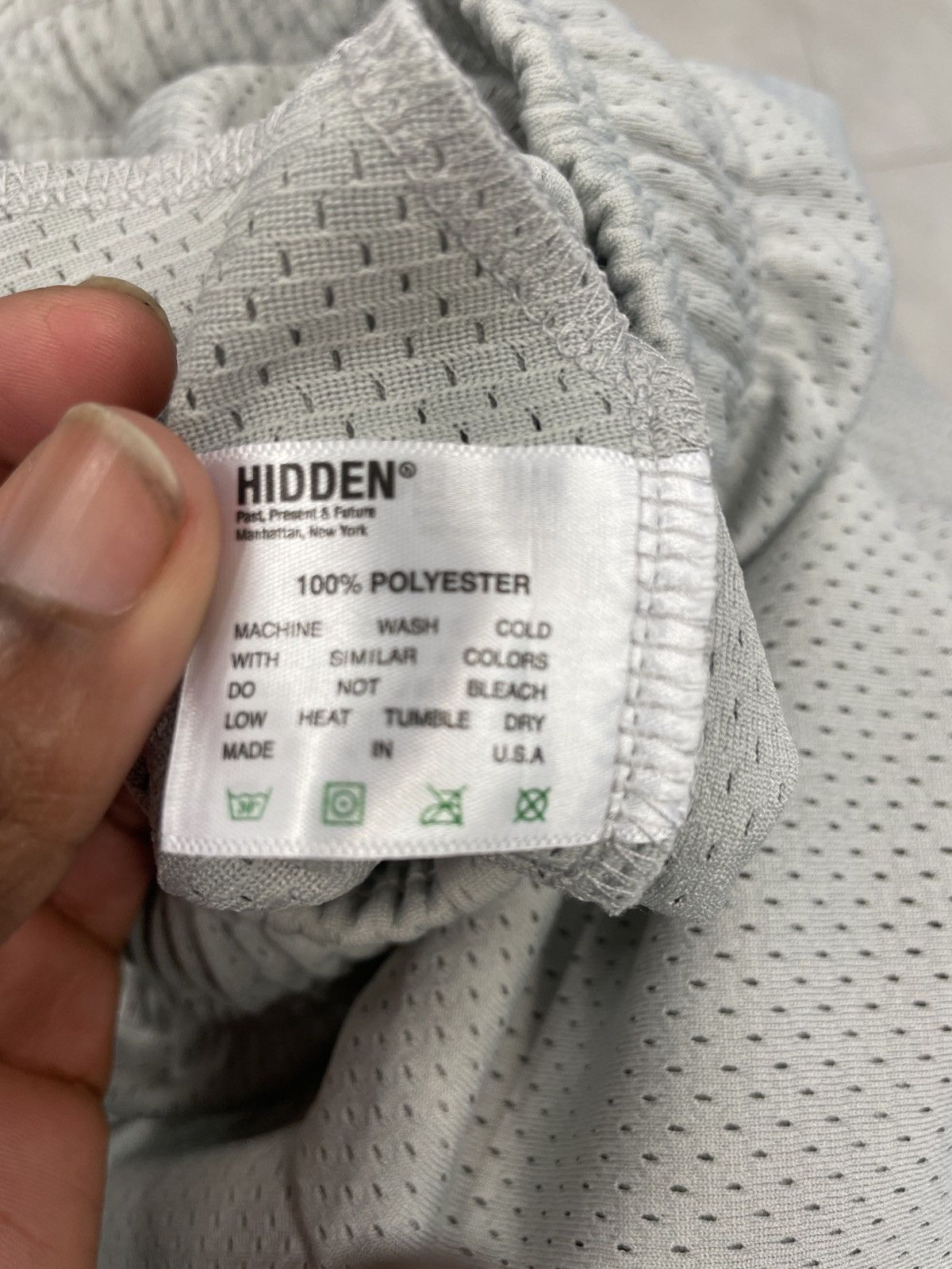 HIDDEN Hidden Grey Mesh Shorts Size US 36 / EU 52 - 5 Thumbnail