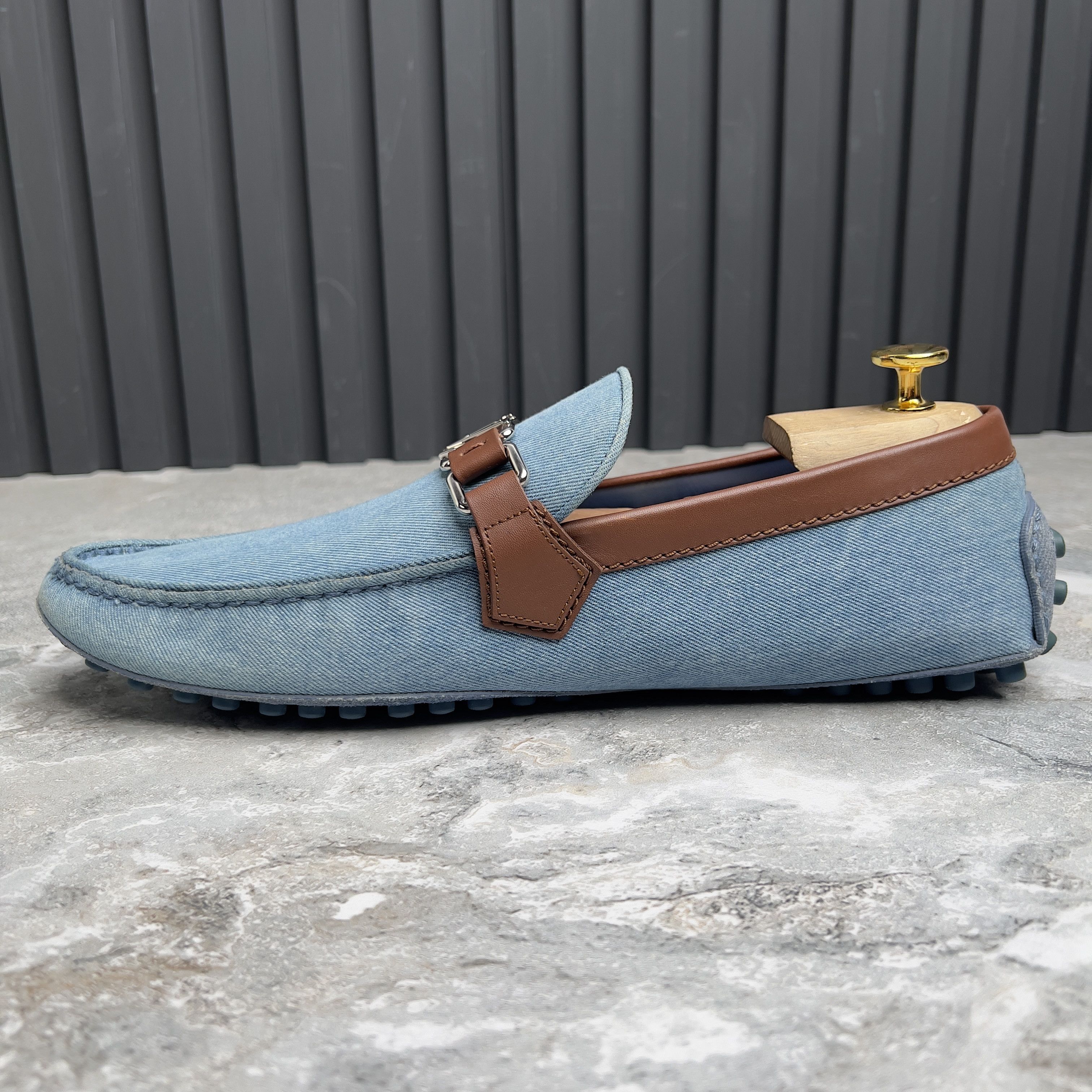 Louis Vuitton Louis Vuitton Monte Carlo Driving Moccasin Denim Size US 10.5 / EU 43-44 - 6 Thumbnail