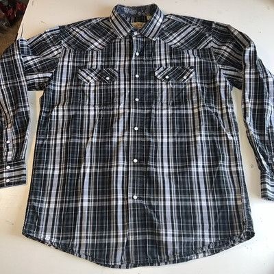 Other Cowboy Legend Shirt Men's XL Black Long Sleeve Pearl Snap Co Size US XL / EU 56 / 4 - 1 Thumbnail