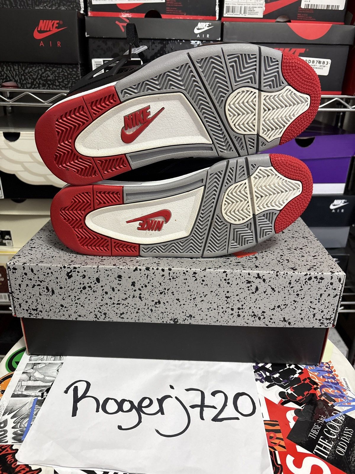 Jordan Brand Air Jordan Bred 4 Reimagined Size US 8 / EU 41 - 7 Thumbnail