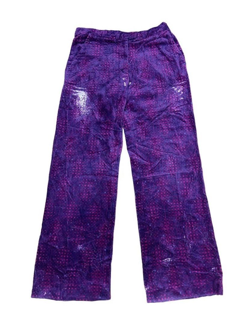 Fendi × Vintage Vintage 90s Distressed Checked Fendi Cotton pant/ Size 28” Size 28" / US 6 / IT 42 - 1 Thumbnail