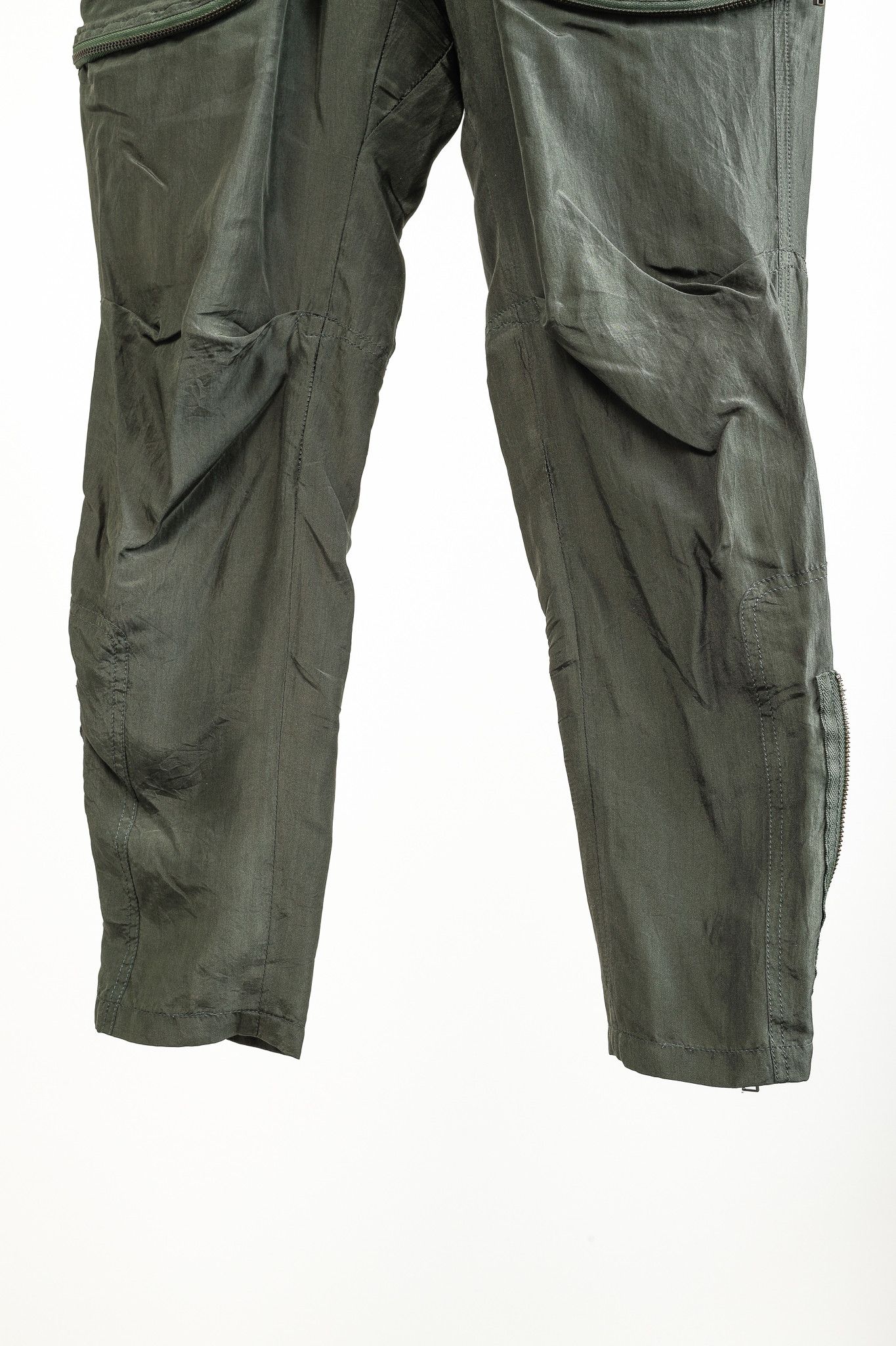Faith Connexion Faith Connexion Army Khaki Silk Multi Pocket Cargo Pants Size 35" - 6 Thumbnail
