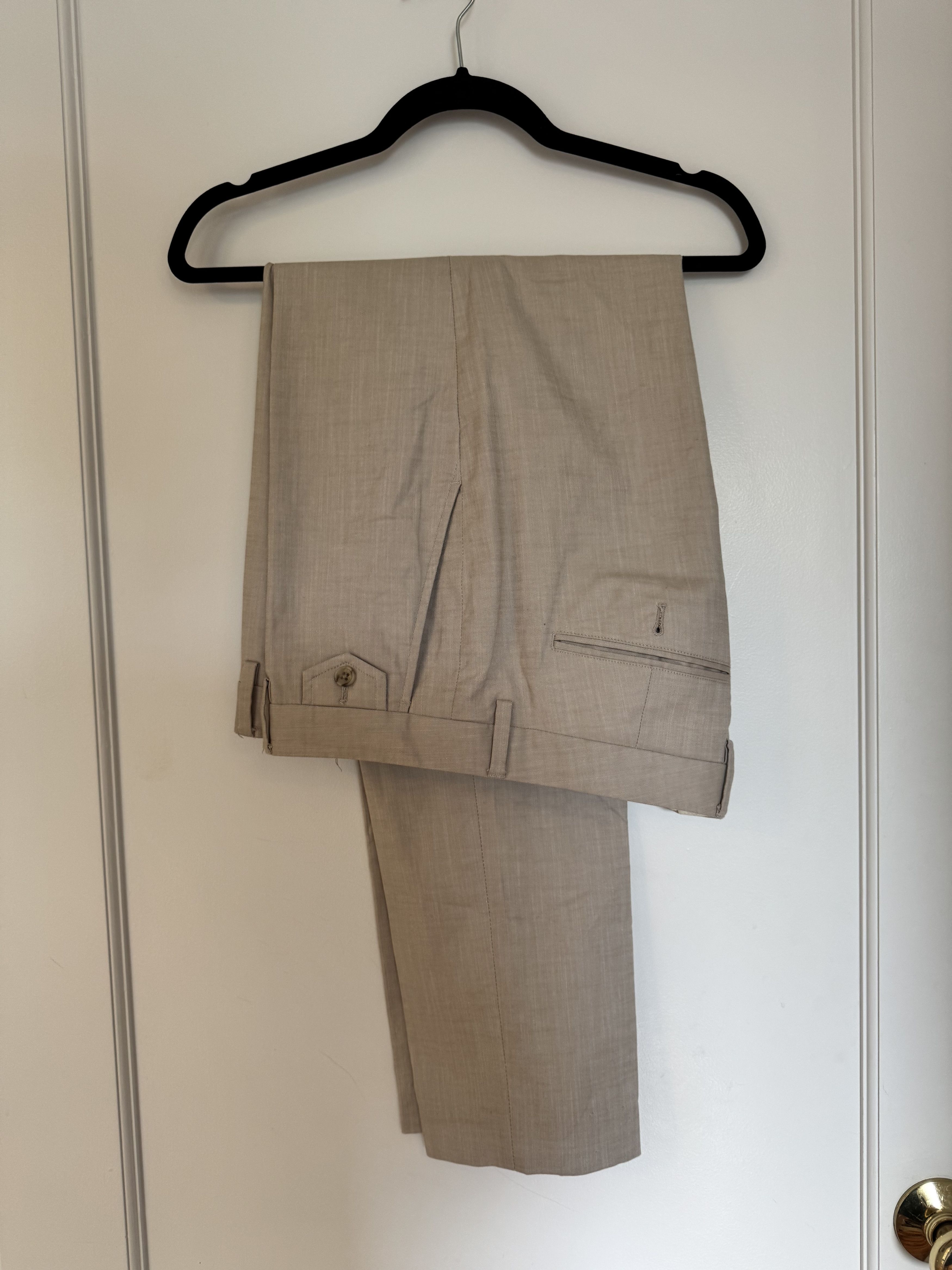 Bonobos Bonobos • Stretch Chambray Suit Beige • 40R / 34 Size 40R - 3 Thumbnail