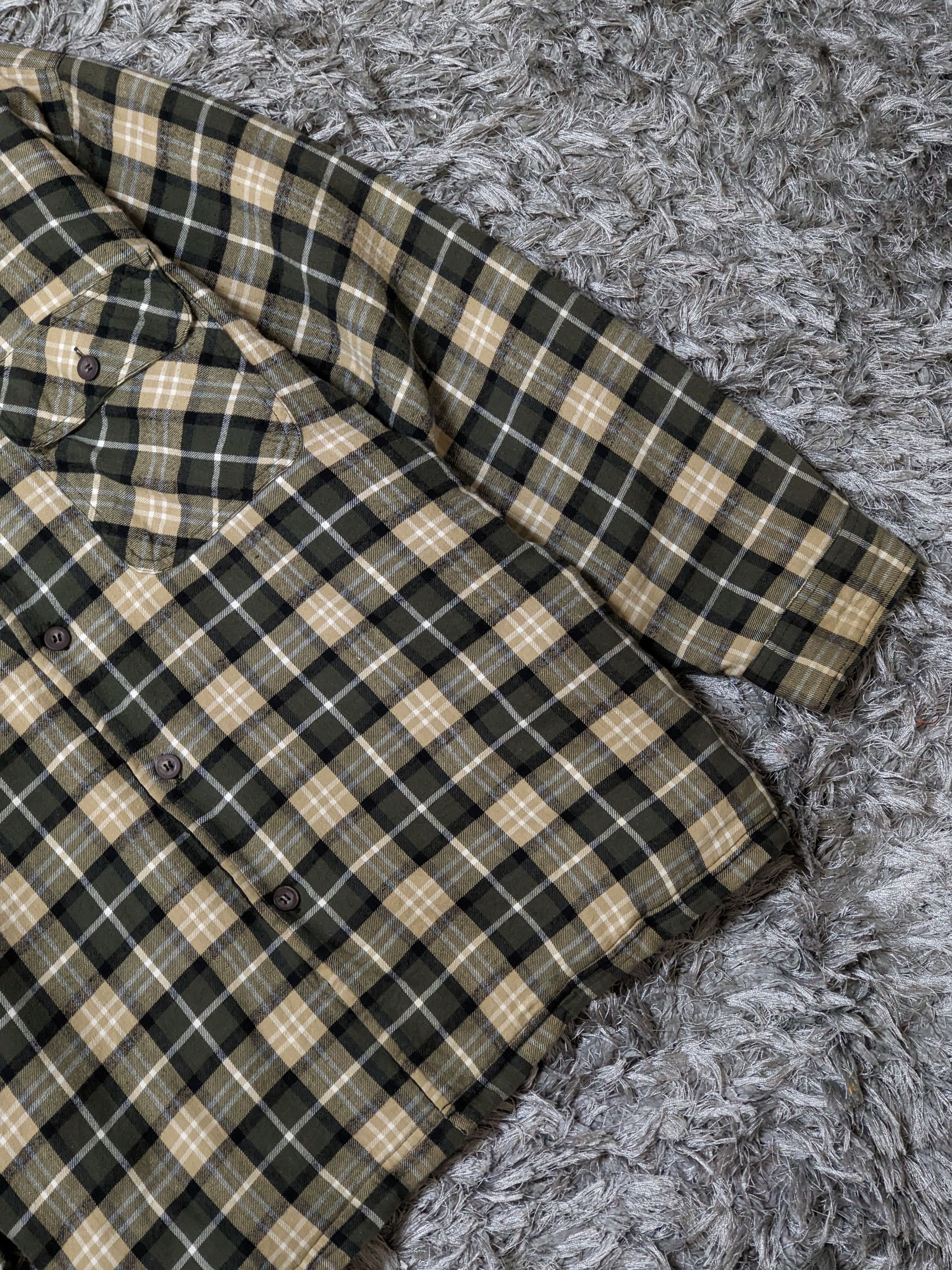 SCHMIDT Vintage Schmidt Checkered Flannel Jacket Workers Gears Size US XL / EU 56 / 4 - 4 Thumbnail