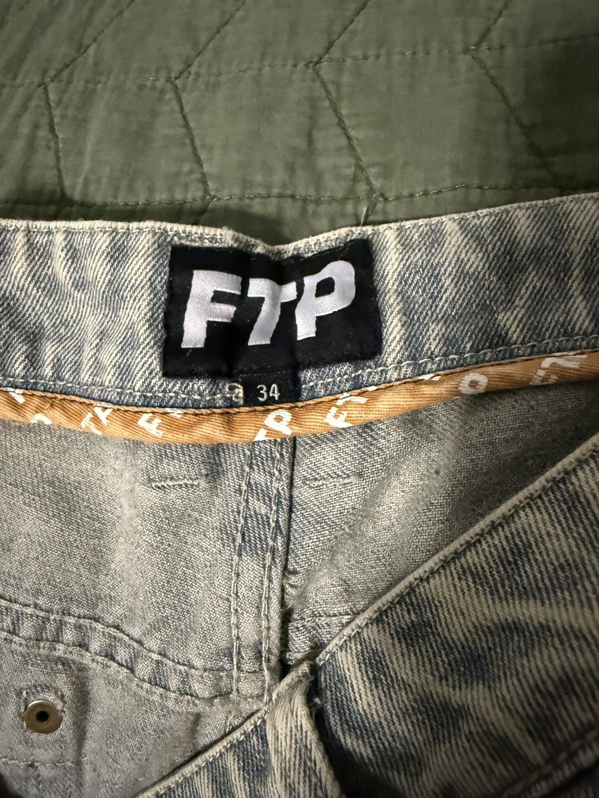 Fuck The Population × Japanese Brand FTP Cool Denim Pants Size US 34 / EU 50 - 5 Thumbnail