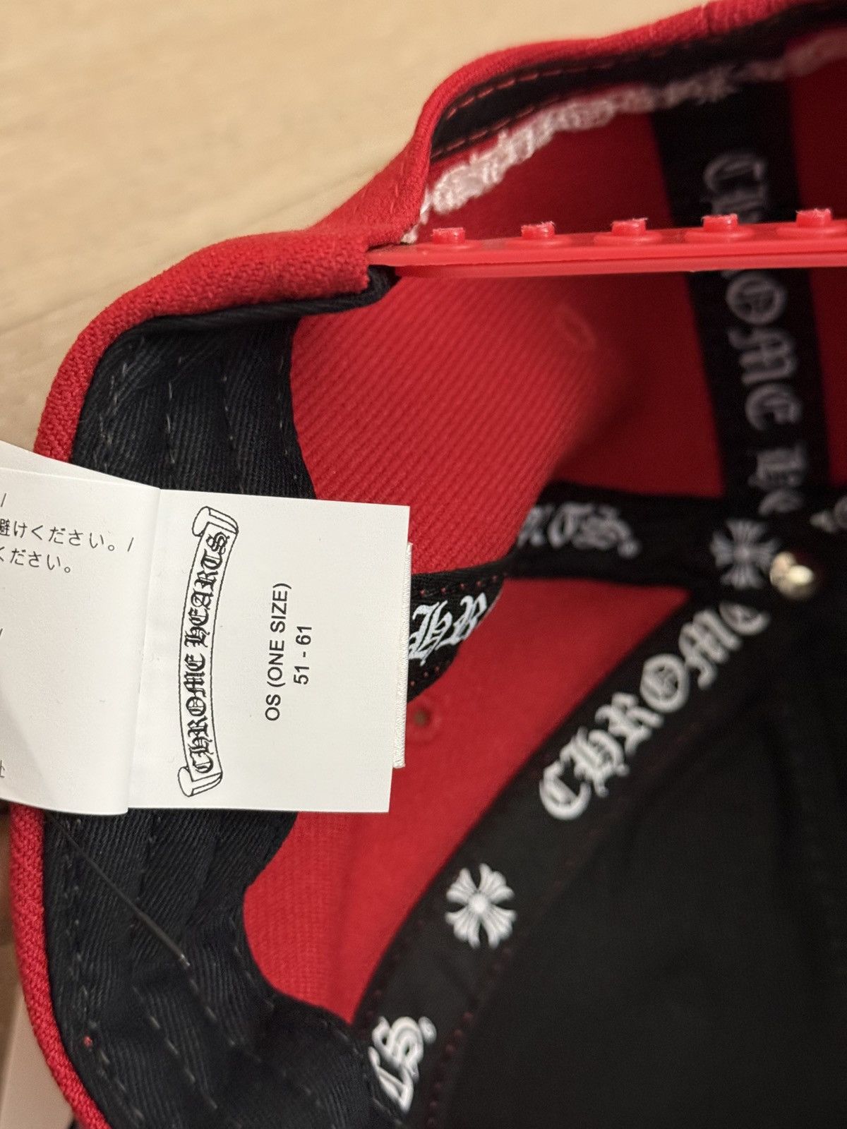 Chrome Hearts Chrome Hearts 6 Panel On Field Baseball Cap Red White Size ONE SIZE - 8 Thumbnail