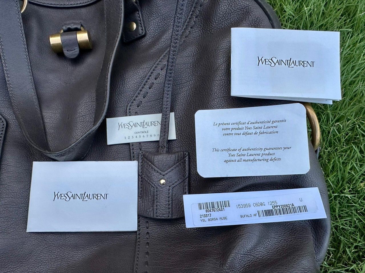 Yves Saint Laurent Authentic Yves Saint Laurent YSL Leather Muse Large Tote Bag Size ONE SIZE - 6 Thumbnail