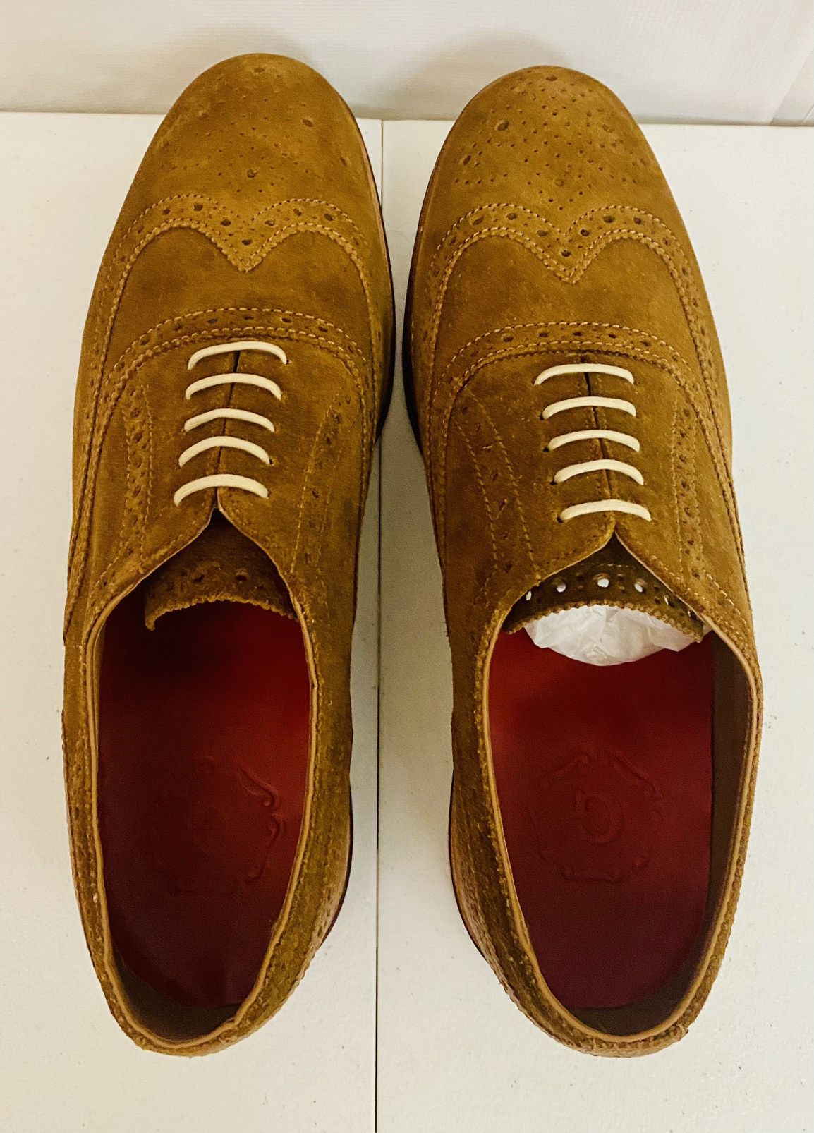 Grenson GRENSON 5033 Stanley Brown Suede Leather Brogue 13 New Size US 13 / EU 46 - 13 Thumbnail