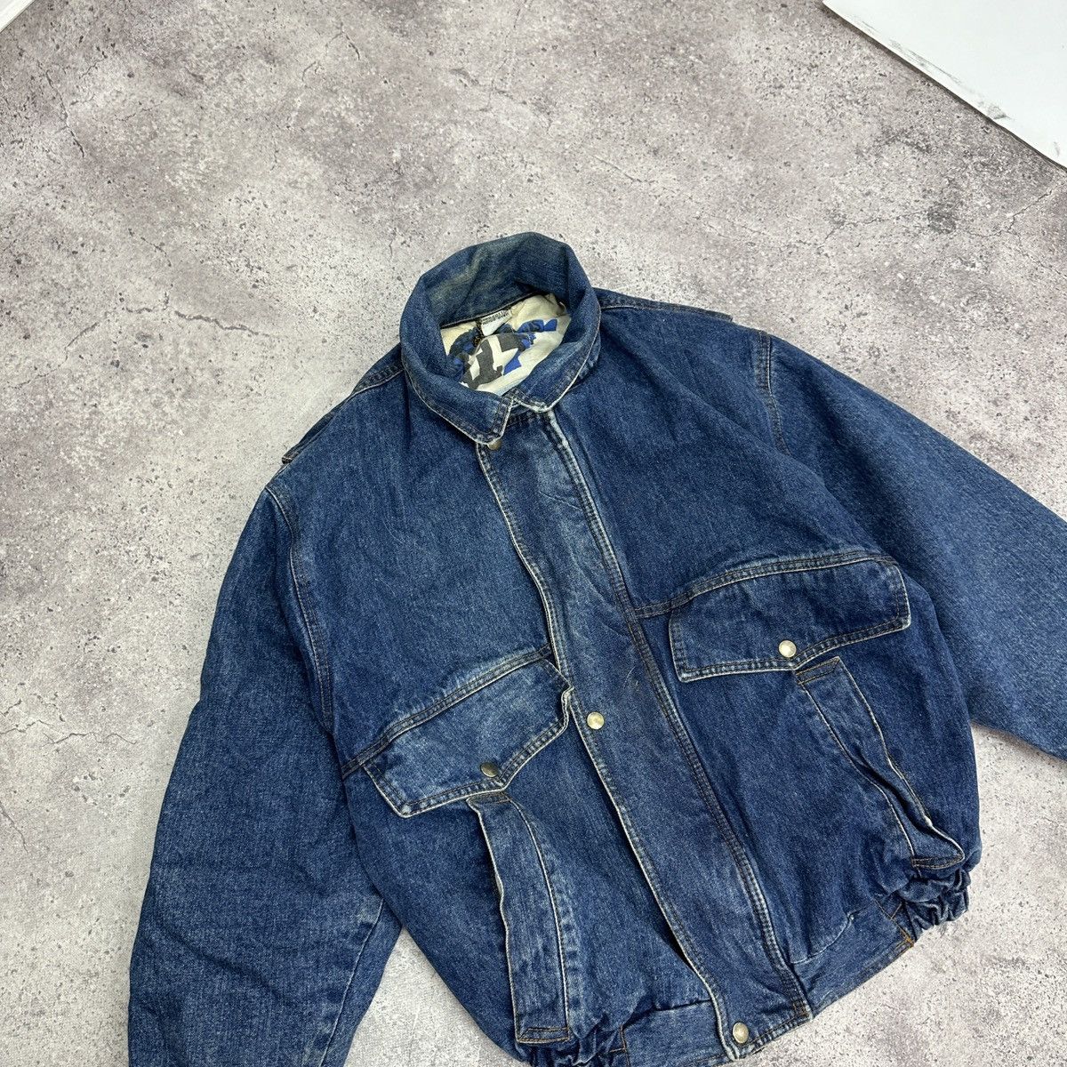 Vintage Vintage 90s Frank Thomas Denim moto jacket jeans y2k og hype Size US M / EU 48-50 / 2 - 4 Thumbnail
