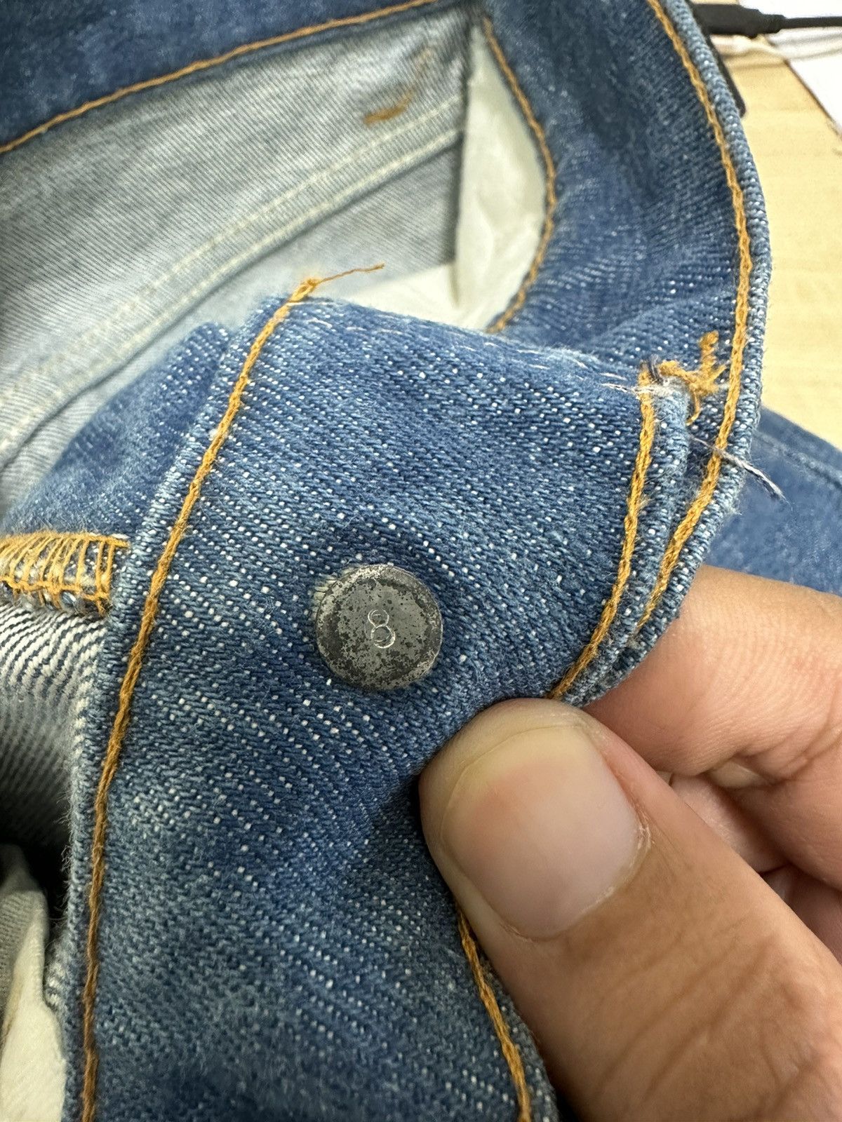 Levi's Vintage 80s Levis 505 Distressed Denim Jeans No#8 Size US 30 / EU 46 - 20 Thumbnail