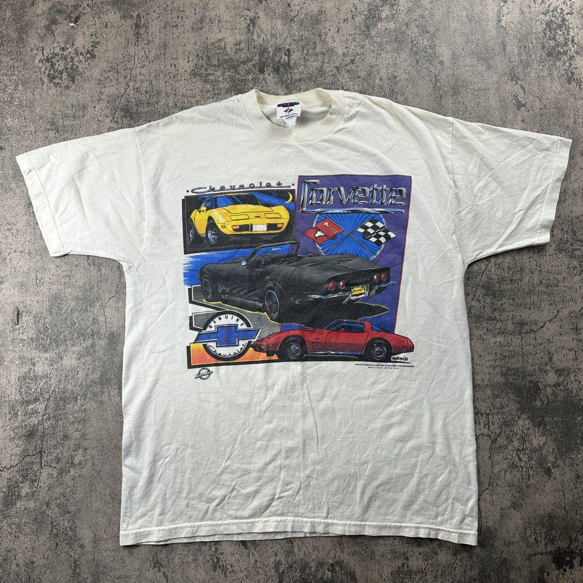 Chevrolet × Jerzees × Vintage Vintage 90s Chevrolet Corvette T Shirt Size US L / EU 52-54 / 3 - 1 Thumbnail