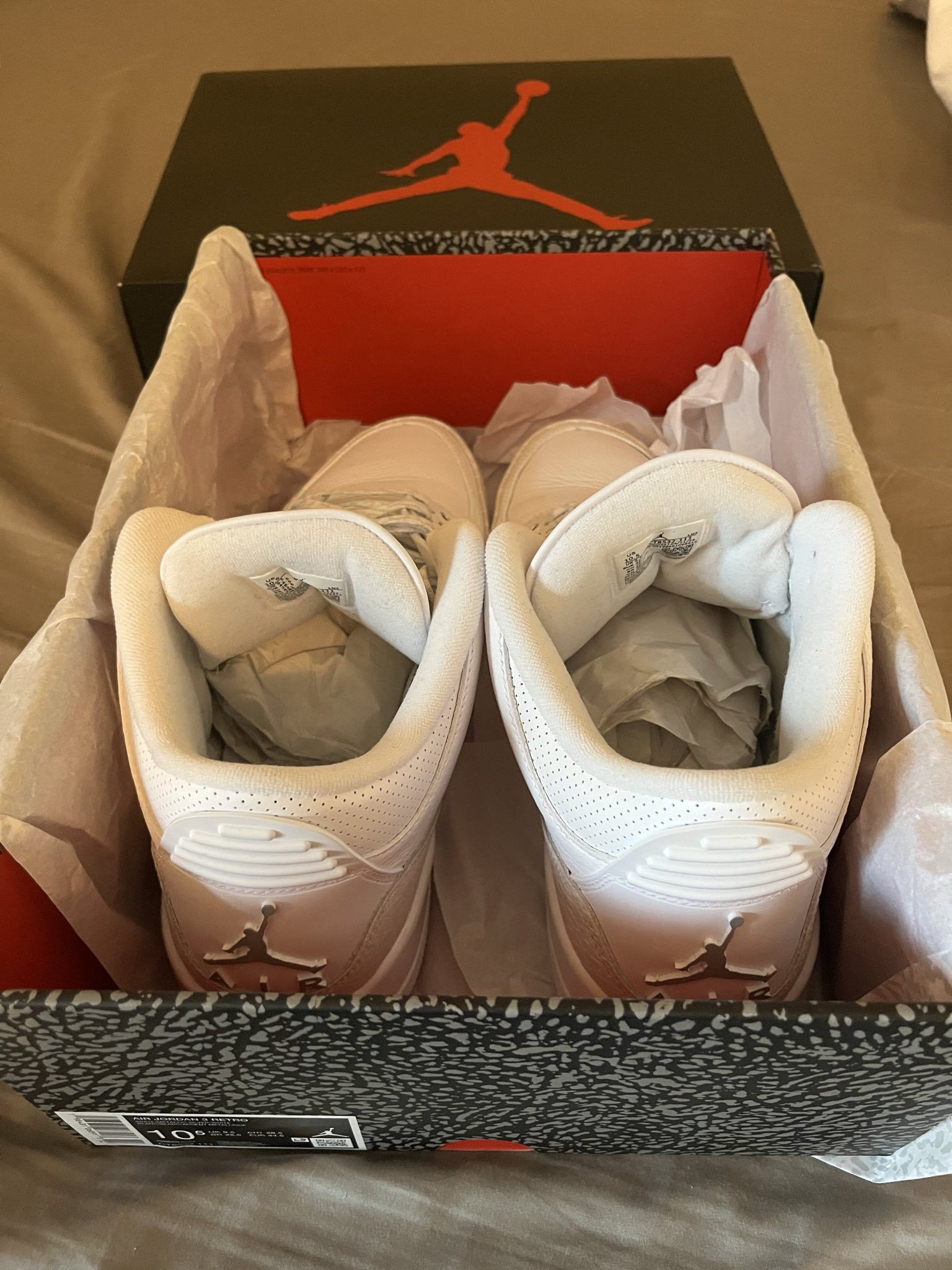 Jordan Brand JORDAN 3 RETRO "PURE MONEY" Size US 10.5 / EU 43-44 - 3 Thumbnail