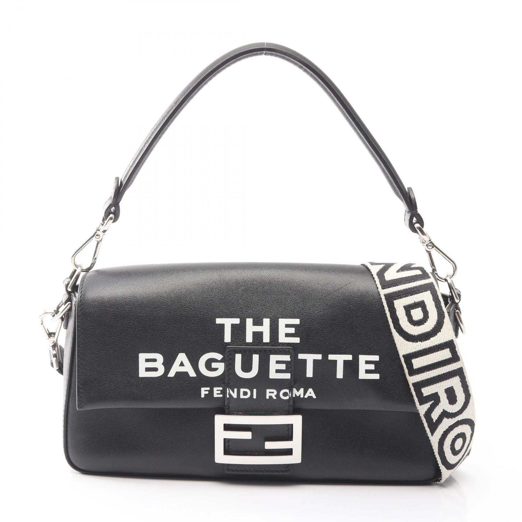 Fendi Fendi Fendi FENDI × MARC JACOBS Mamma Baguette Leather Shoulder Bag Leather Handbag 8BR600 DUTY FREE for USA Size ONE SIZE - 1 Thumbnail