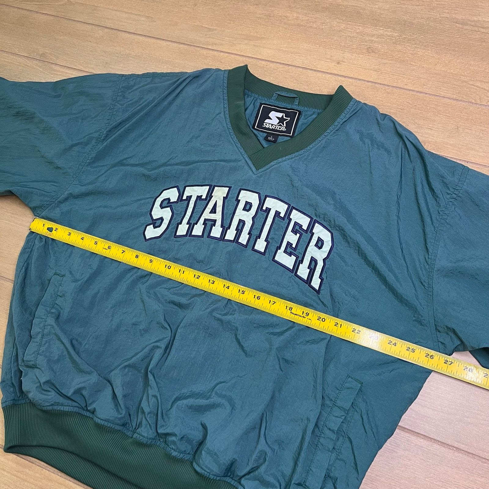 Starter Vintage Starter Pullover Jacket Mens L Green Windbreaker 90s Size US L / EU 52-54 / 3 - 5 Thumbnail