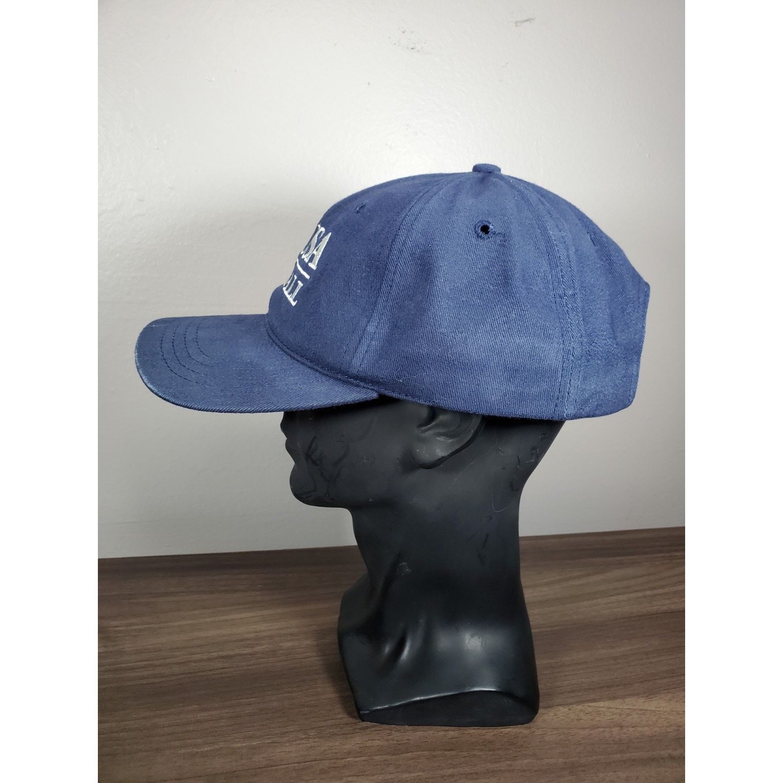 MLB × Vintage USA Baseball Hat Navy Blue Cap United States World Baseball Size ONE SIZE - 5 Thumbnail
