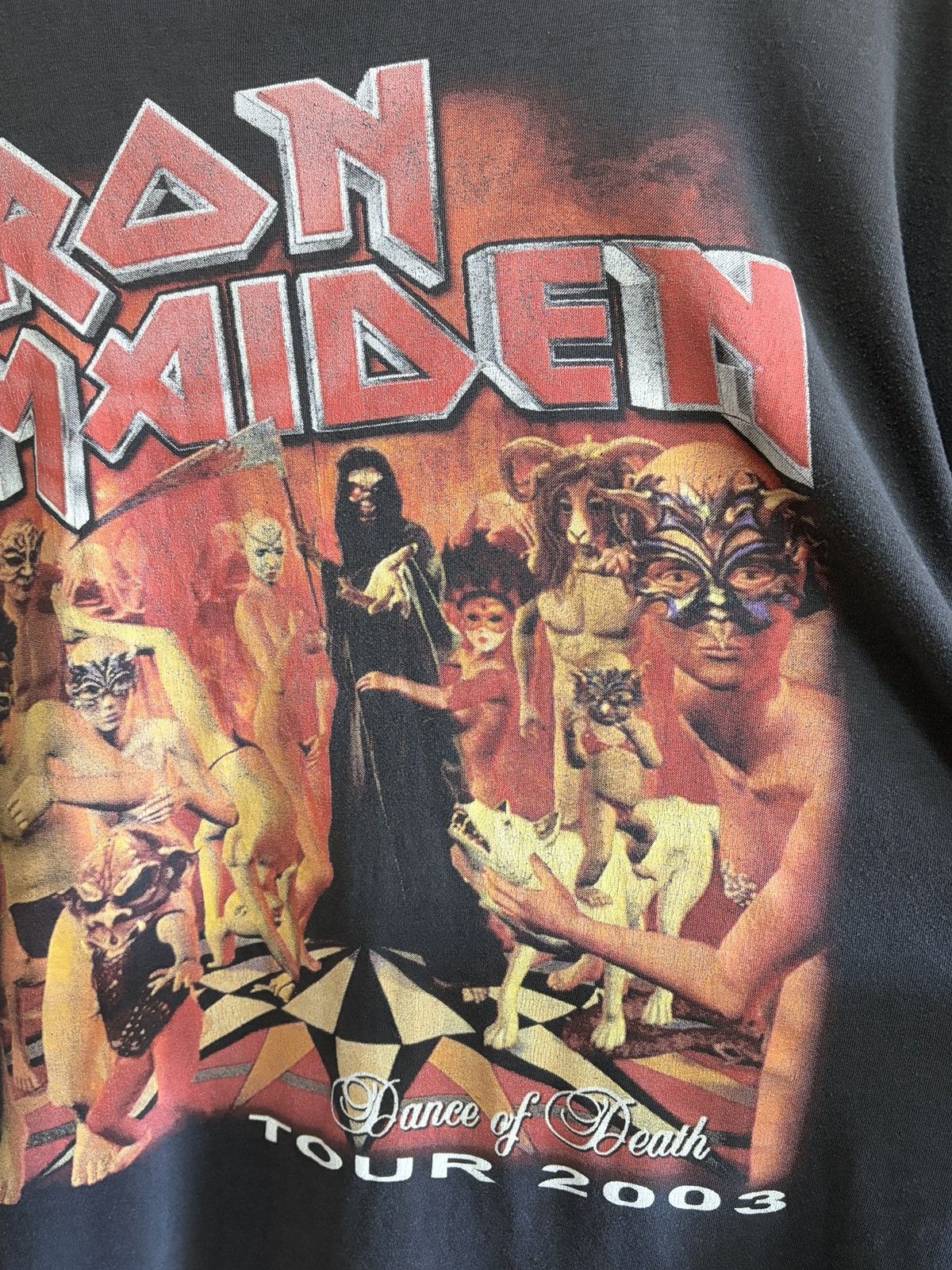 Vintage Vintage 2003 Iron Maiden Dance of Death Tour T-Shirt XL Size US L / EU 52-54 / 3 - 3 Thumbnail