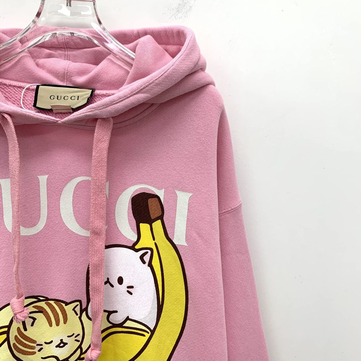 Gucci Gucci x Bananya Logo Cat Printed Hooded Sweatshirt K26WX Size S / US 4 / IT 40 - 3 Thumbnail