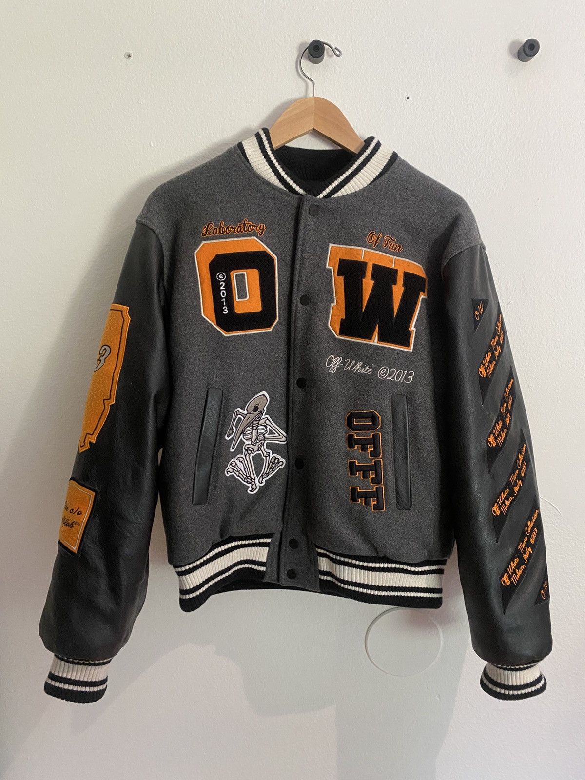 Off-White Offwhite letterman jacket Size US M / EU 48-50 / 2 - 1 Thumbnail
