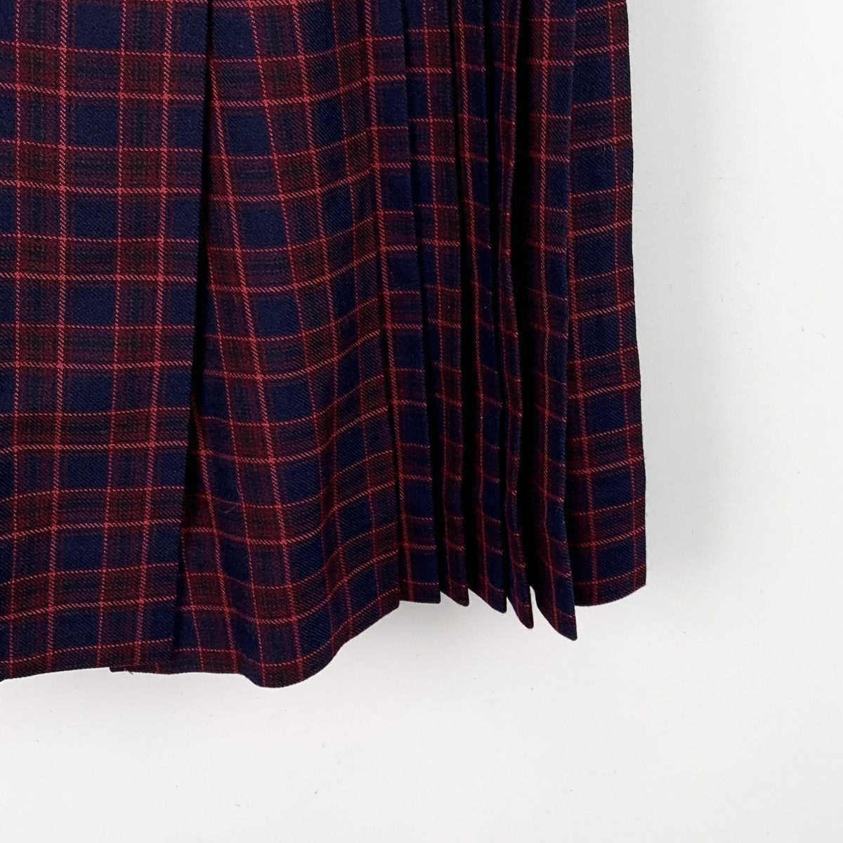 Burberry Burberry Check Wool Casual Pleated Long Skirt K26WX Size 24" / US 00 / IT 34 - 4 Thumbnail