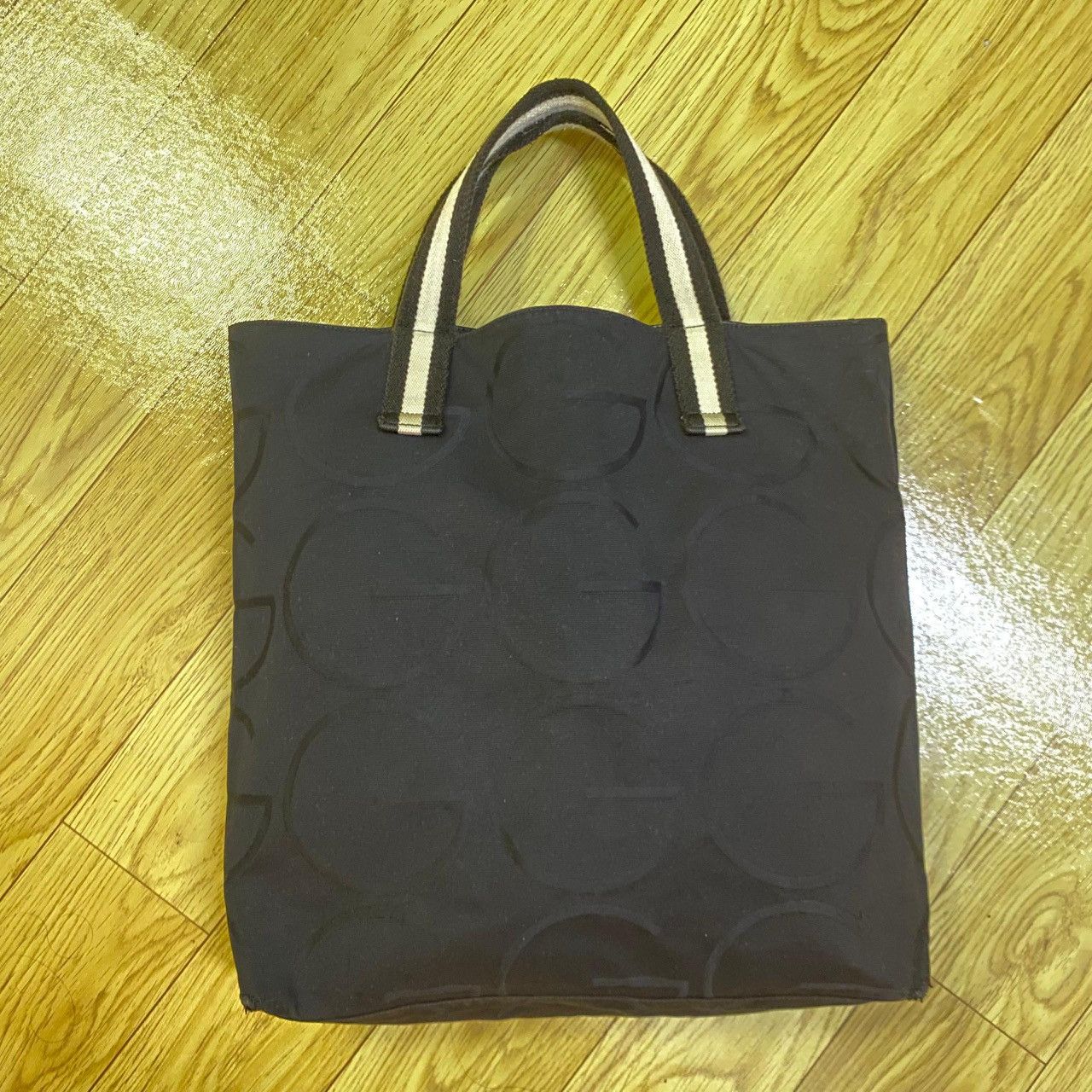 Gucci Gucci Tote Bag Black Canvas 123439 Hand Women's Men's Size ONE SIZE - 1 Thumbnail