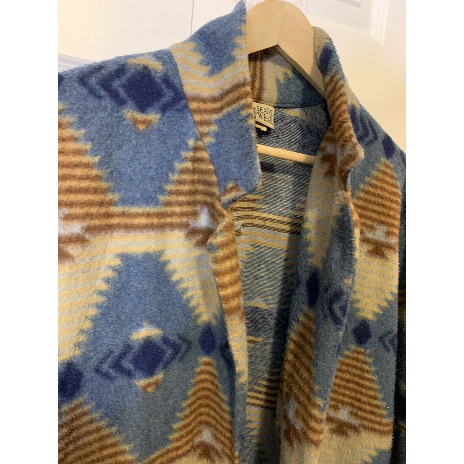 Vintage VTG Jeans Wear Nativ Aztec Women's Blazer Jacket Sz L earth Size L / US 10 / IT 46 - 6 Thumbnail