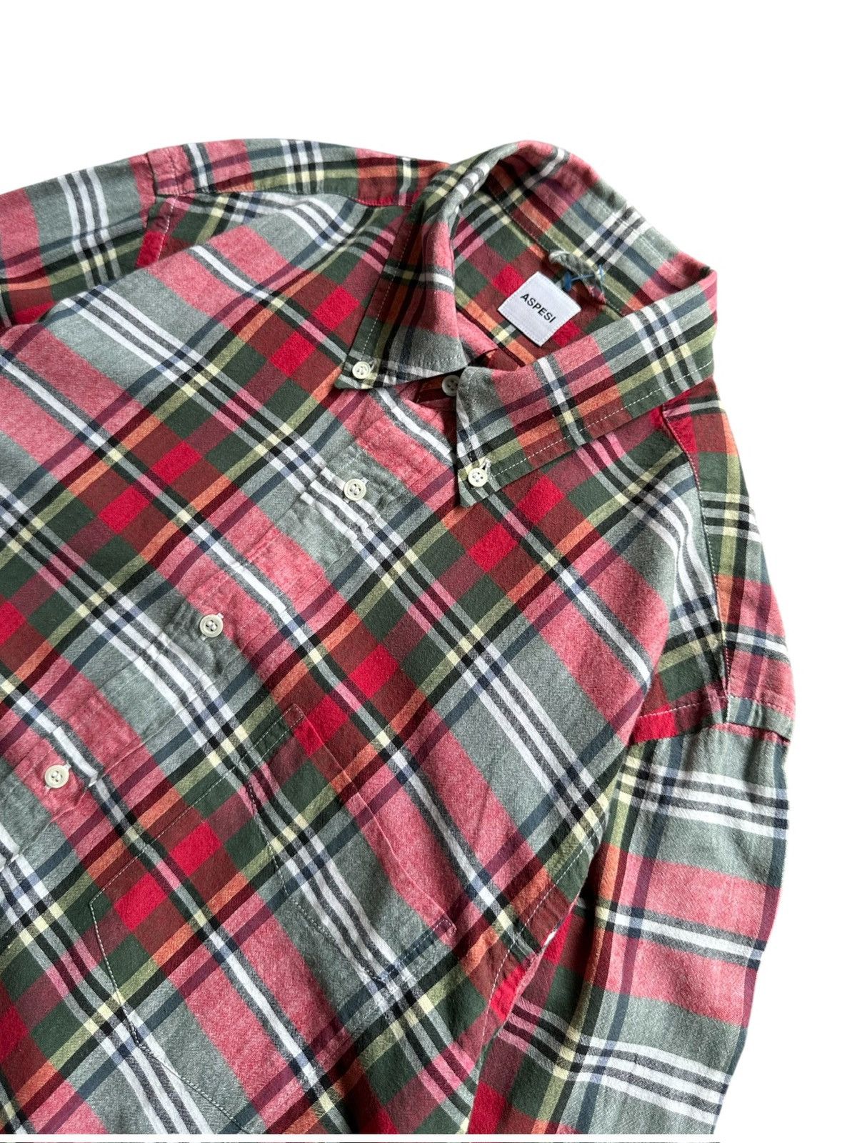 Aspesi 00's Aspesi plaid button up shirt Size US M / EU 48-50 / 2 - 3 Thumbnail