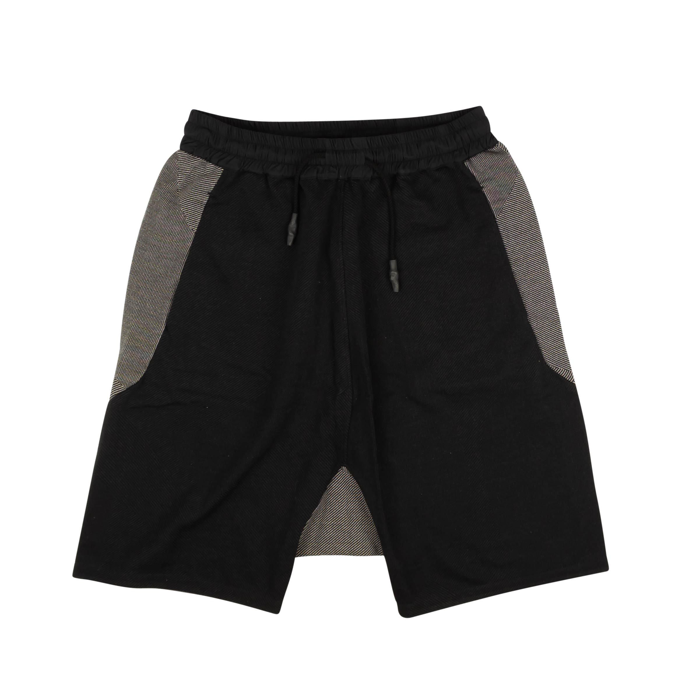 image of Byborre Black Woven B1 Shorts Size L, Men's