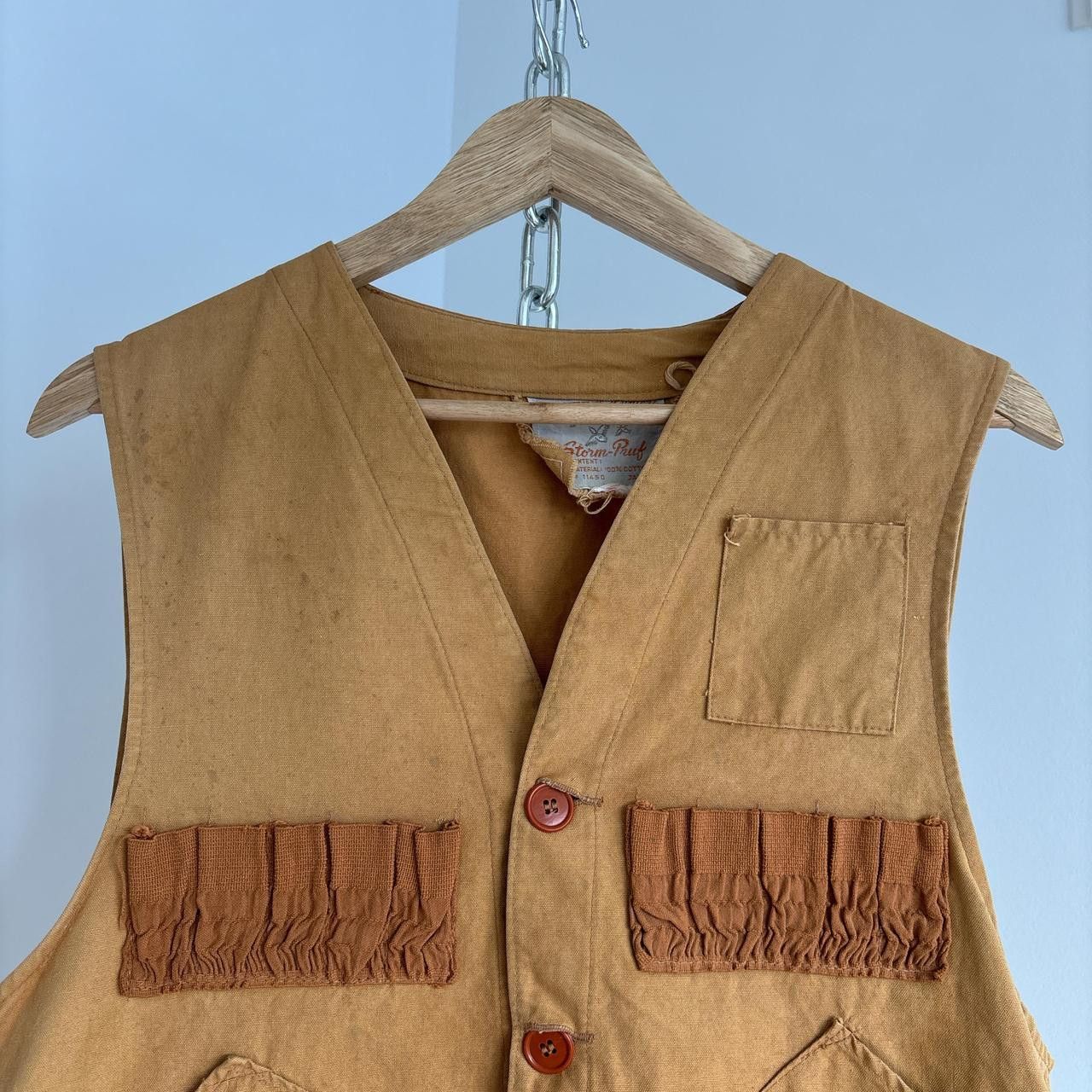 Other 50s True Vintage Storm Pruf Canvas Vest Hunting Size S/M Size US S / EU 44-46 / 1 - 3 Thumbnail