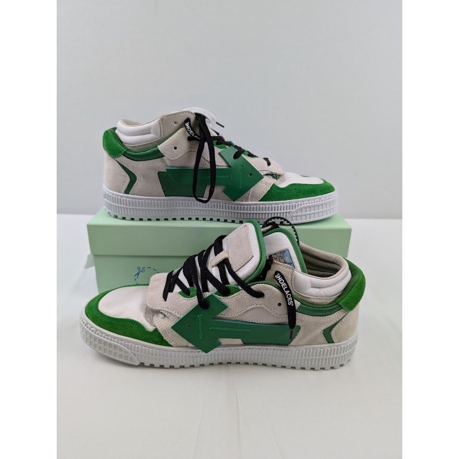 Off-White o1rshd1 Floating Arrow Sneakers in White / Green Size US 13 / EU 46 - 18 Thumbnail