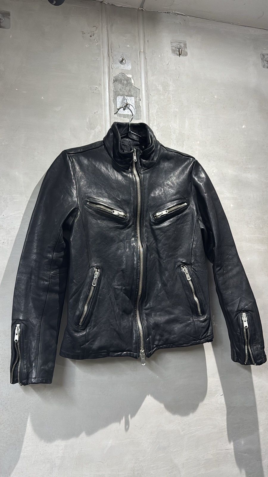 GOSTAR DE FUGA Rare Fuga Multi Zip Leather Jacket Size US M / EU 48-50 / 2 - 21 Thumbnail
