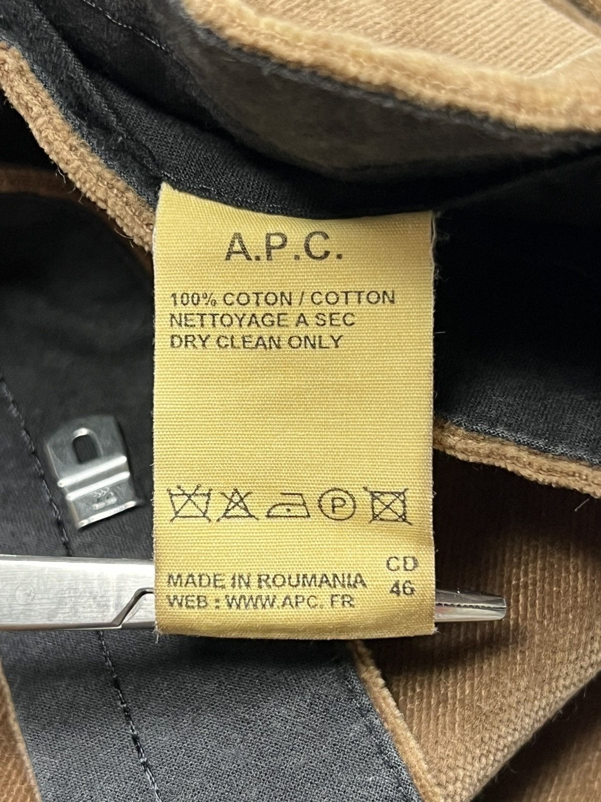 APC - Wide Leg Corduroy Belted style Brown Pants