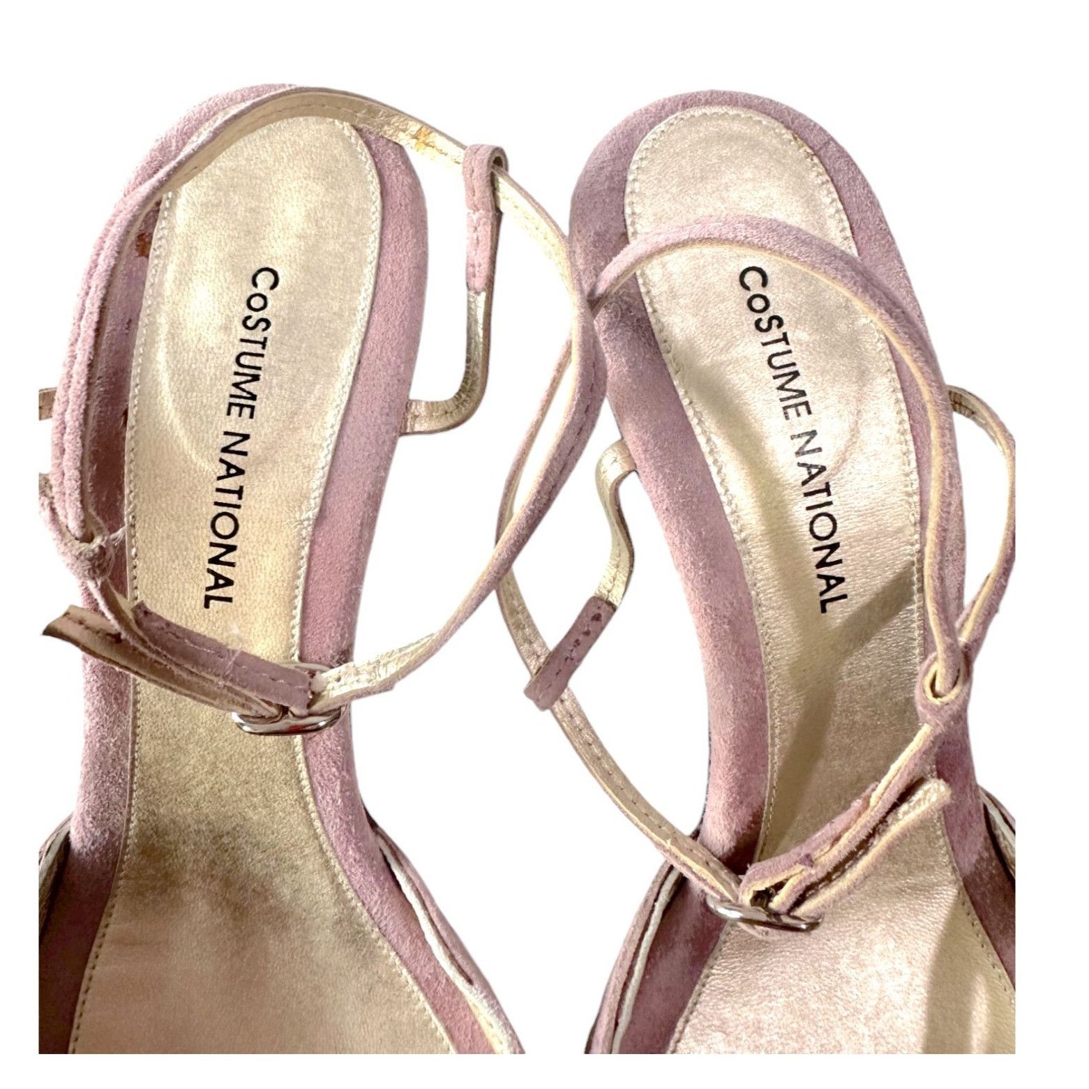 Costume National Costume National Pink/Lilac Suede Sandals, Size 38.5 EU, Y2K Size US 8.5 / IT 38.5 - 9 Thumbnail