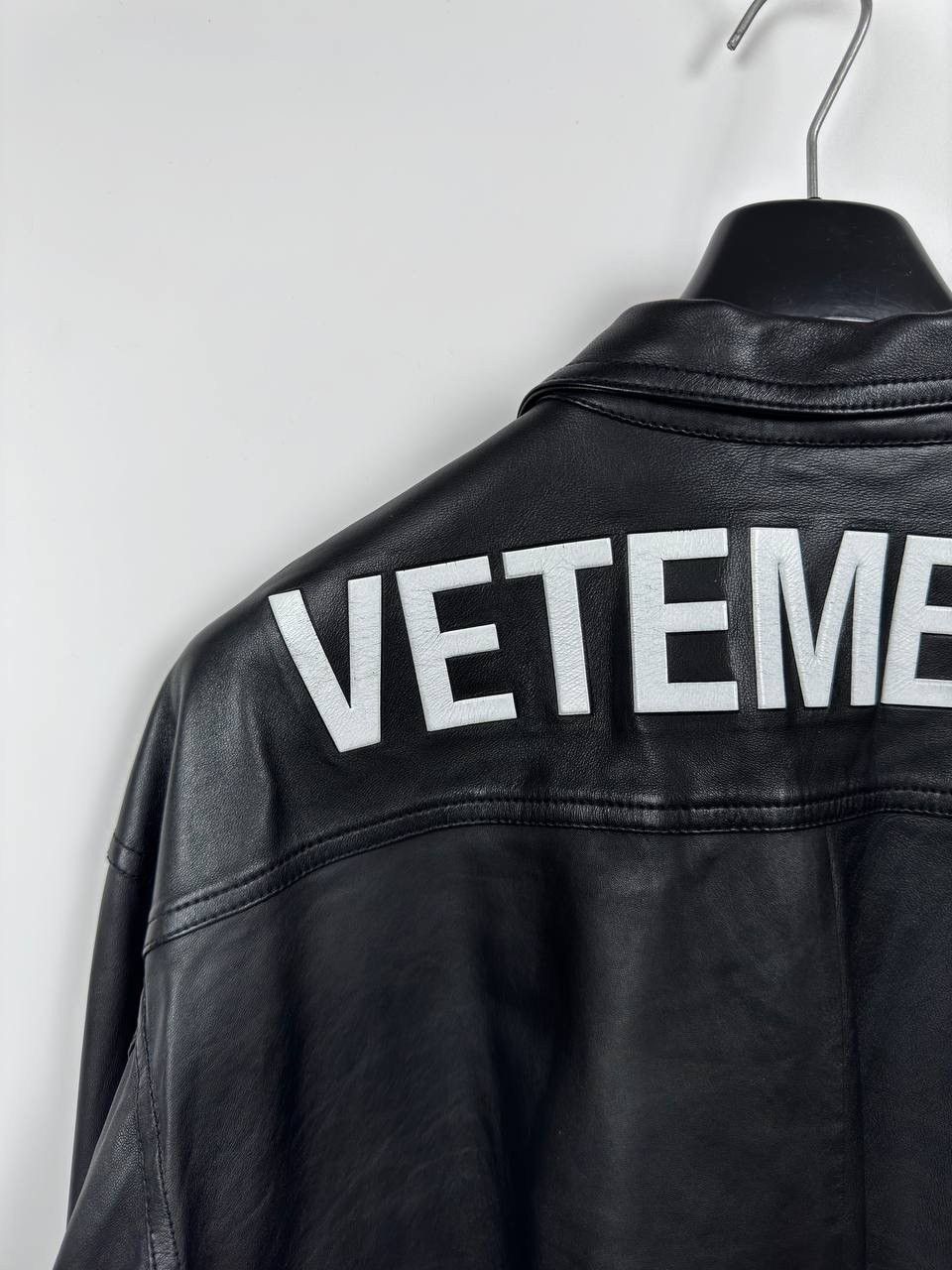 Vetements Vetements Leather Overshirt Jacket Size US S / EU 44-46 / 1 - 7 Thumbnail