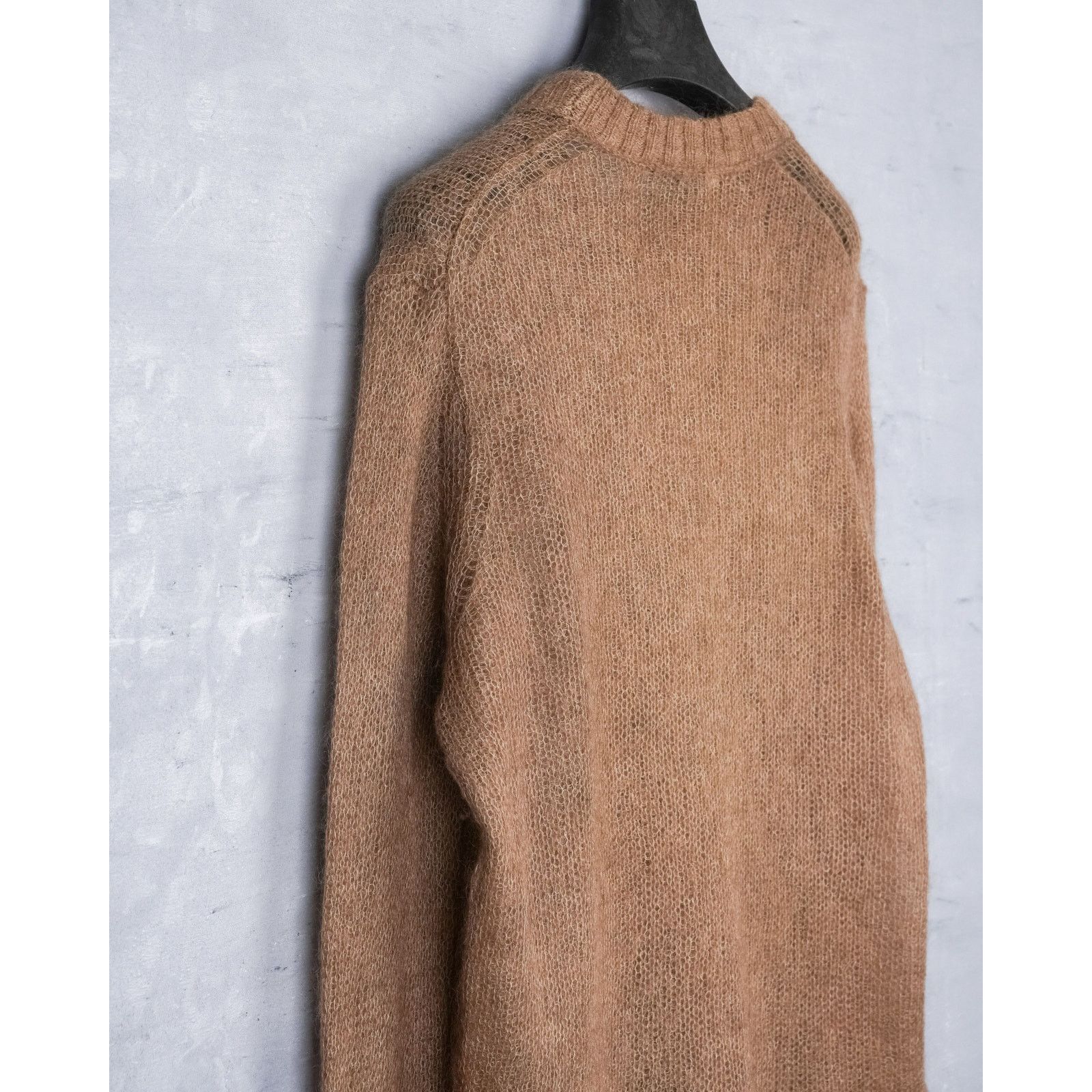 Acne Studios Acne studios mesh mohair wool knit brown crewneck sweater Size US M / EU 48-50 / 2 - 6 Thumbnail