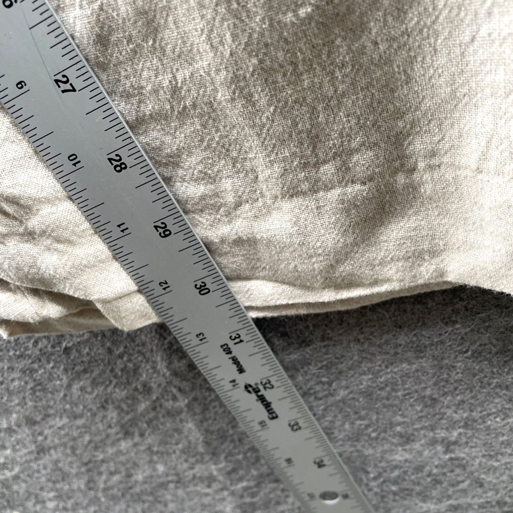 Abercrombie & Fitch Abercrombie & Fitch Curve Wide Leg Linen Blend Dress Pants Womens 30 Beige Wide-Leg Front Pockets Stretch Comfortable High Rise Review: 10 / 20 Size 30" / US 8 / IT 44 - 7 Thumbnail