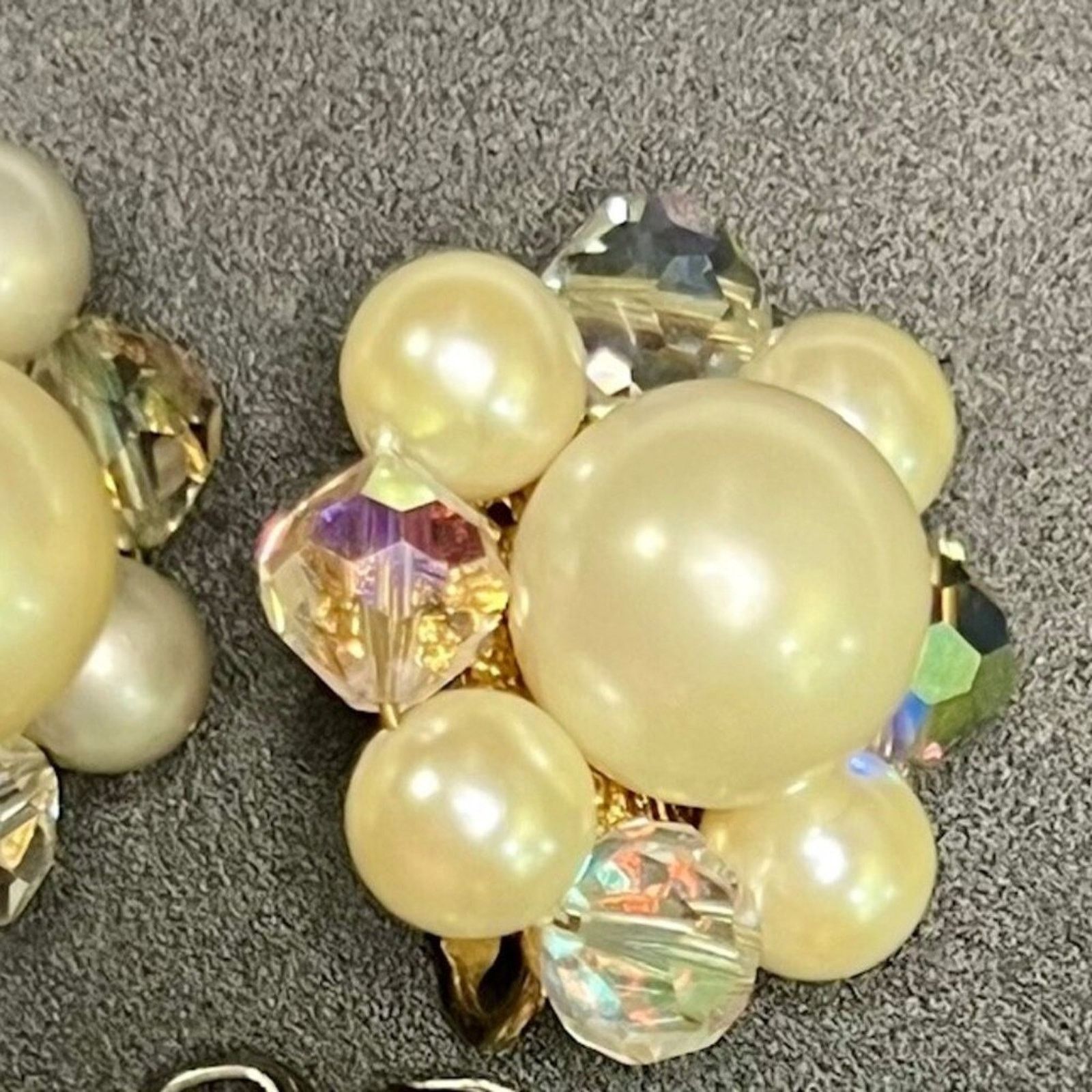 & Other Stories Coro, Faux Pearl, Multifaceted AB Beads, Earrings, Clip Size ONE SIZE - 1 Thumbnail