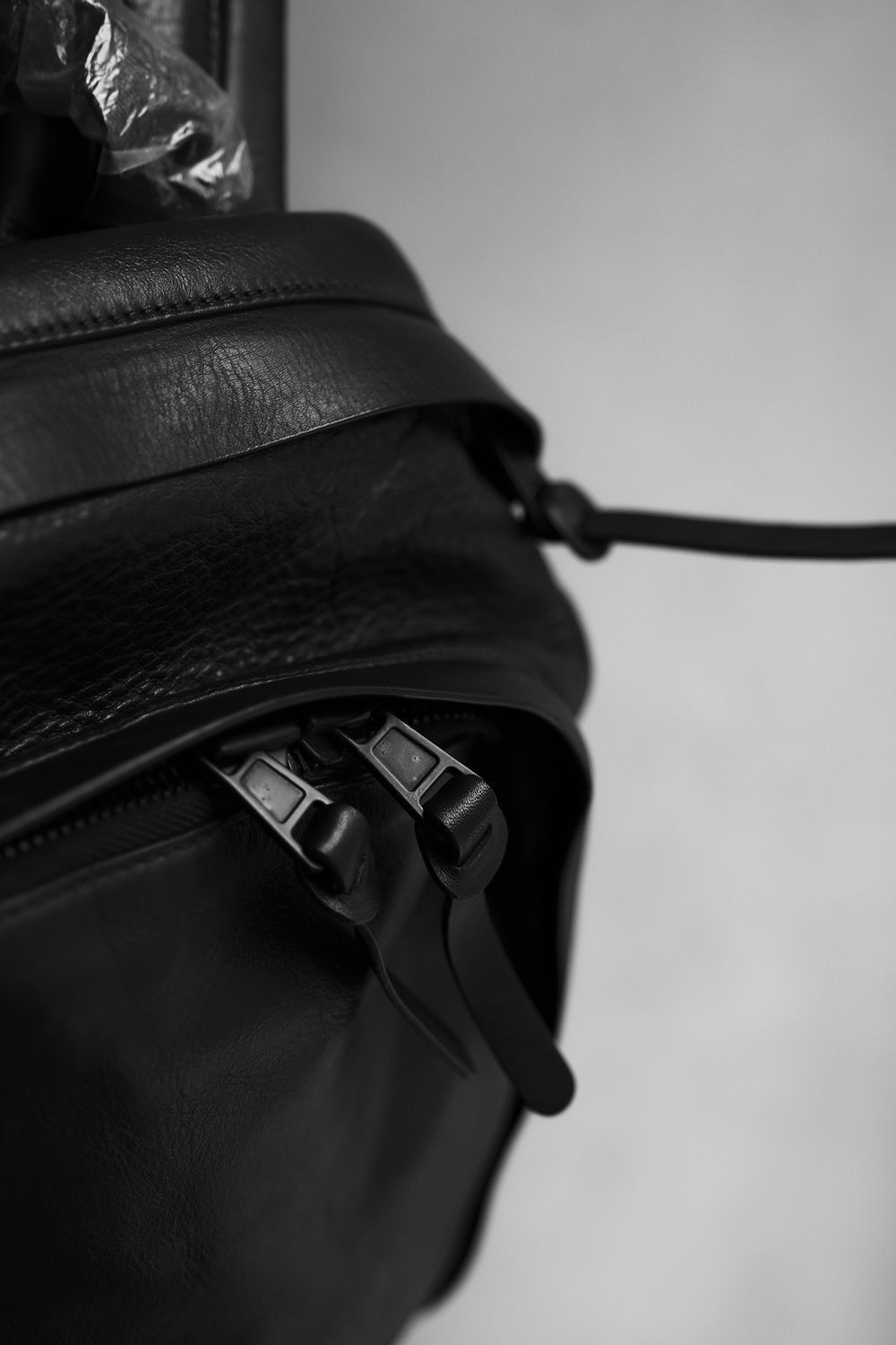 Juun.J JUUN.J Leather Backpack- Black Size ONE SIZE - 4 Thumbnail