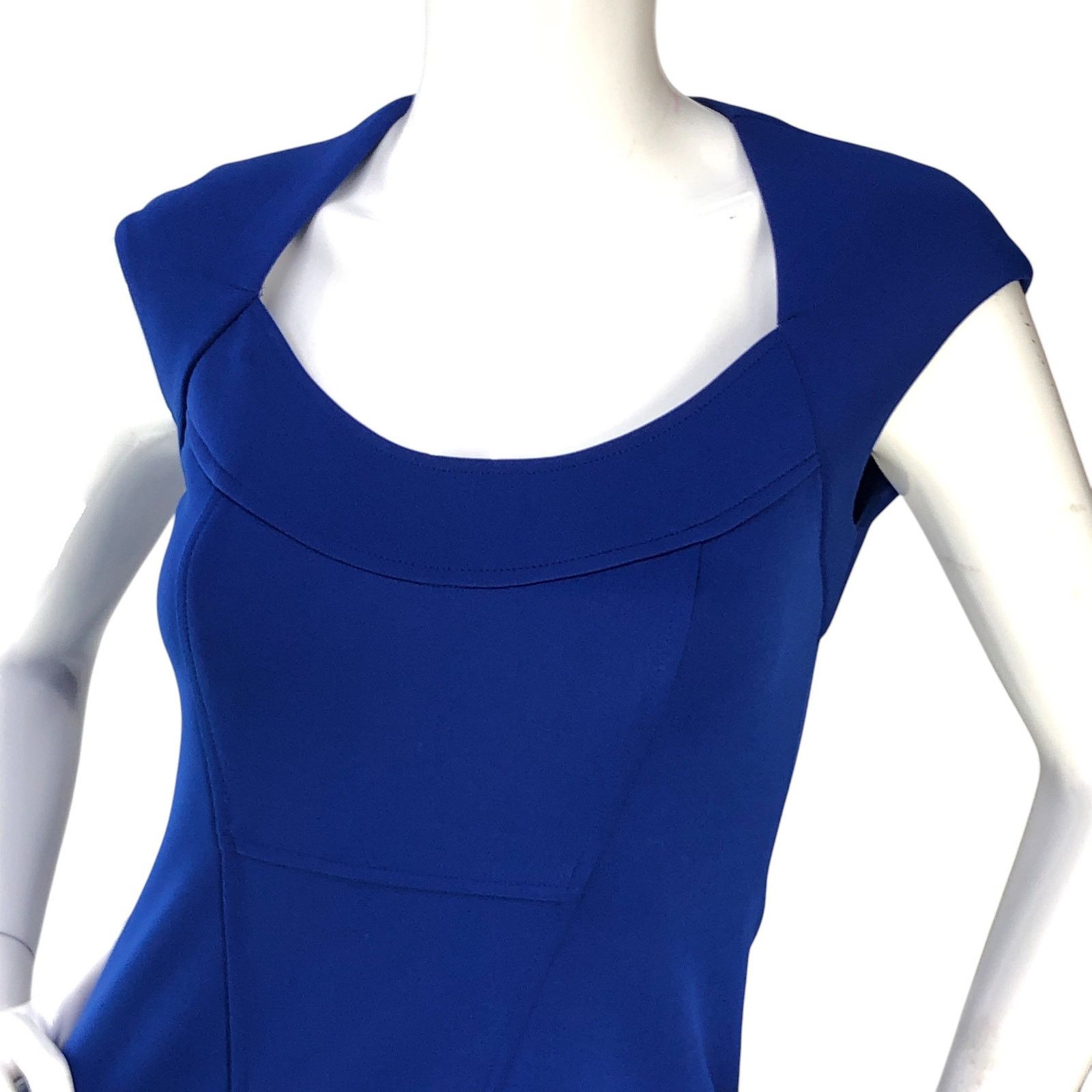 MAGGY LONDON Maggy London Size 2P Dress Open Back Scoop Neck Royal Blue Size XS / US 0-2 / IT 36-38 - 3 Thumbnail