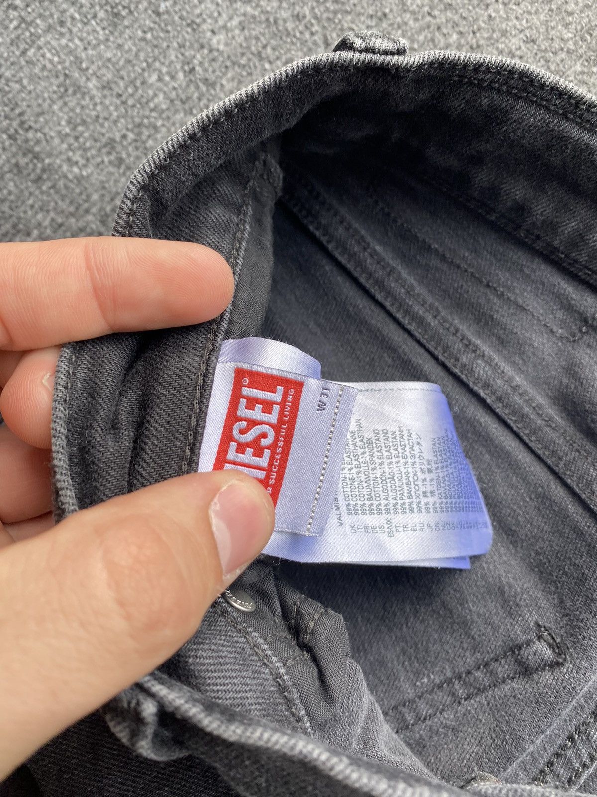 Diesel 🔥Opium Punk Diesel D Strukt slim skinny washed faded 31 Size US 31 - 4 Thumbnail
