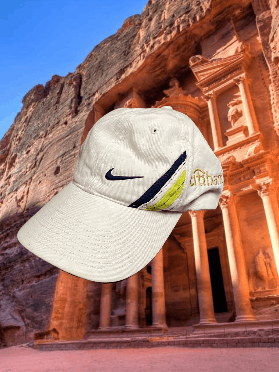 Nike Hats white Vintage Nike Golf Cap Y2K big logo streetwear Size ONE SIZE - 1 Thumbnail
