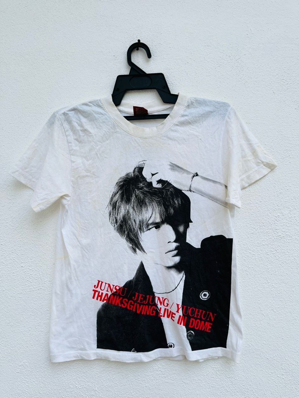 Band Tees × Vintage Vintage Junsu Jejung Japanese Famous Artist White Shirt Size US S / EU 44-46 / 1 - 1 Thumbnail