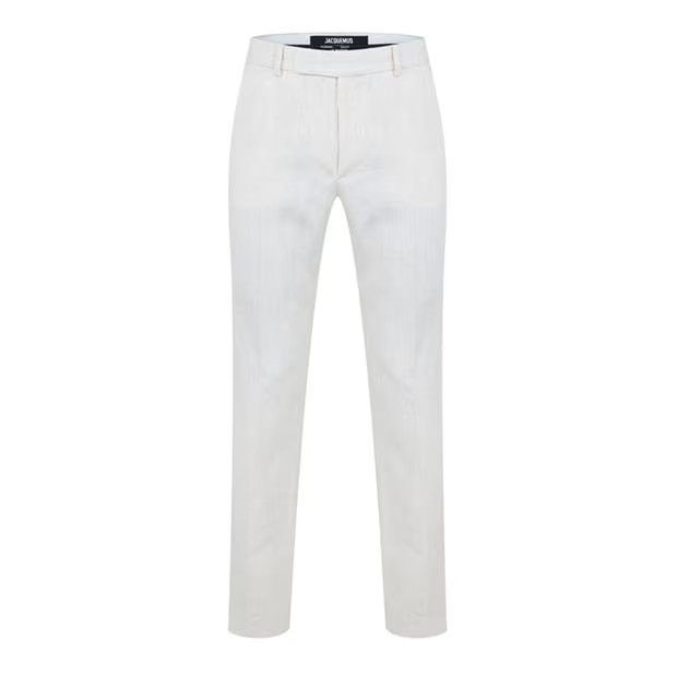 image of Jacquemus O1G2R1Mq0524 Pants In White, Men's (Size 32)
