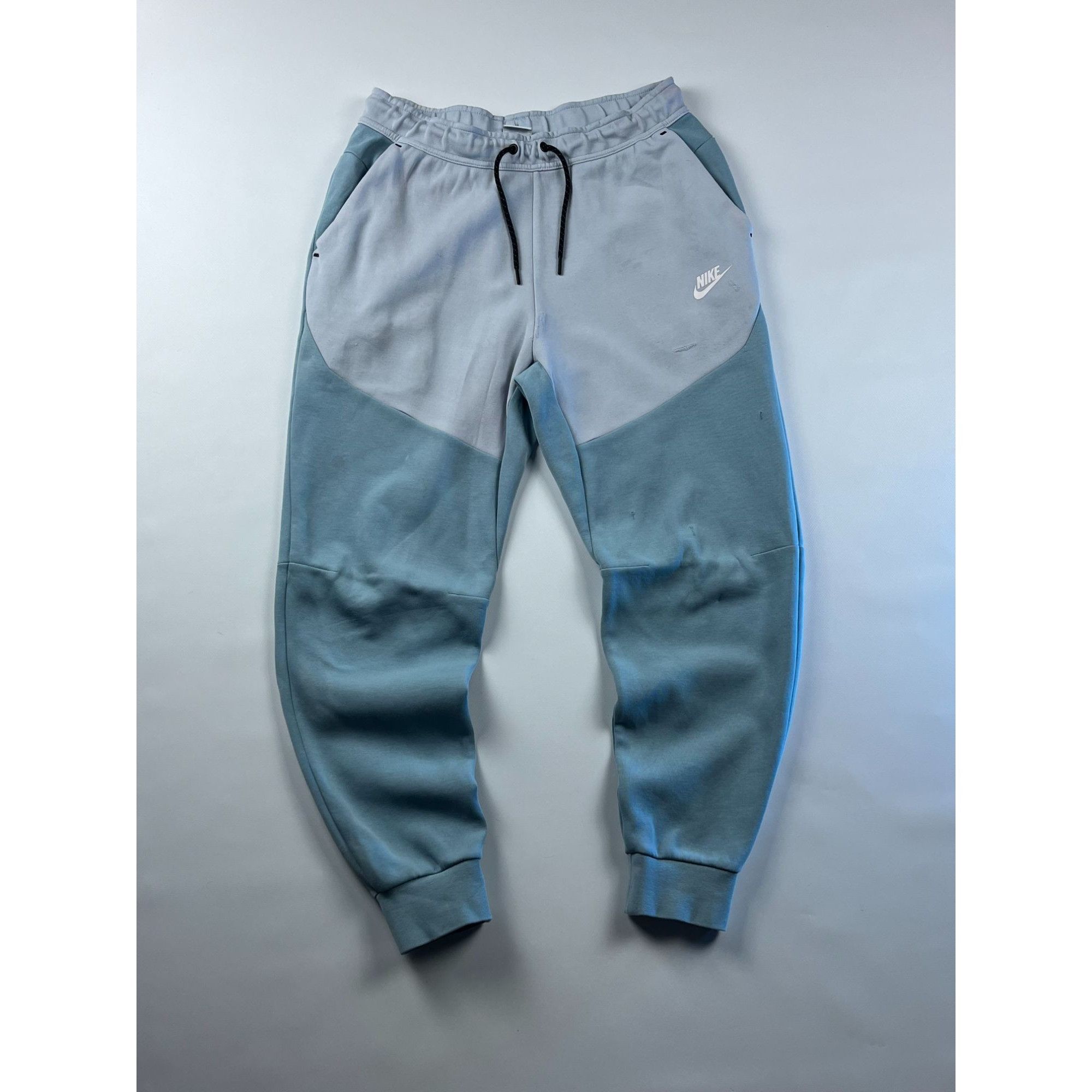 Nike Nike Tech Fleece Joggers Blue & Gray Mens Size M Size US 32 / EU 48 - 1 Thumbnail