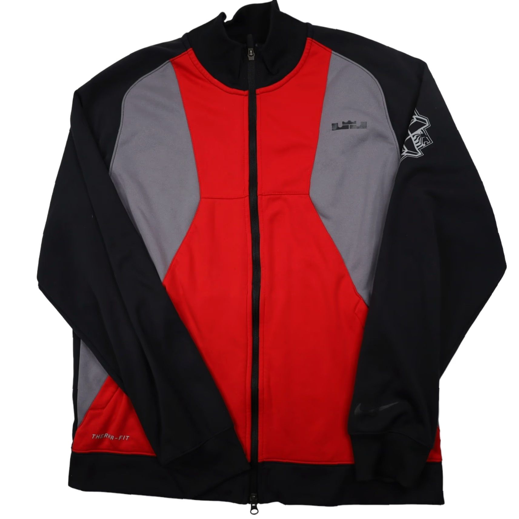 Nike VINTAGE Nike Lebron James Track Jacket Mens Large Red Therma-fit Size US L / EU 52-54 / 3 - 2 Thumbnail